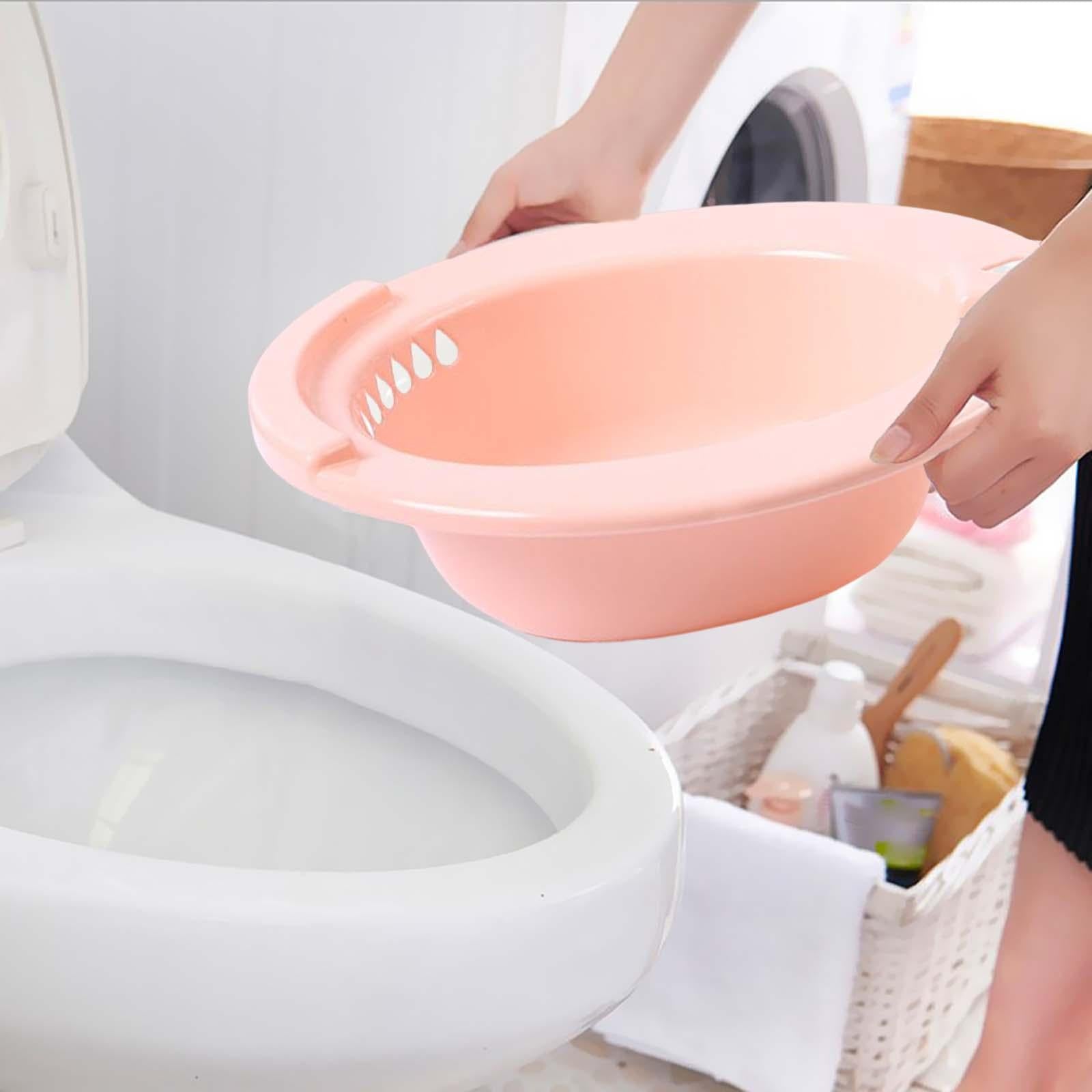 Sitz Bath Bidet Hemorrhoids Relieve Perineal Soaking for Standard Toilet Pink