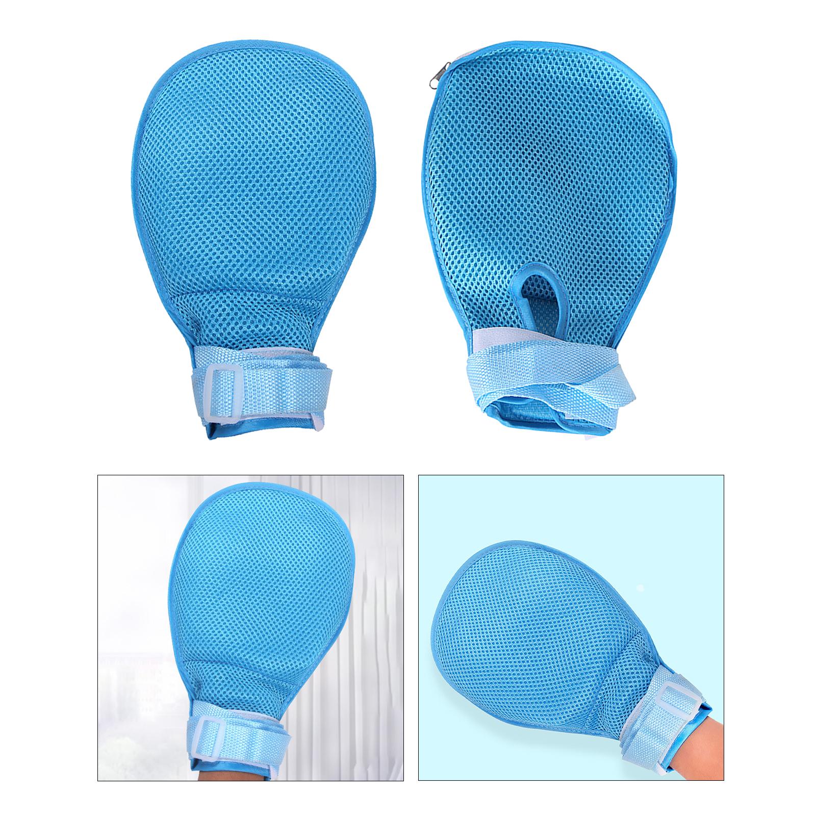 Hand Restraint Safety Mitts Glove Padded Gloves for Helpful for Caregivers No Front Zipper