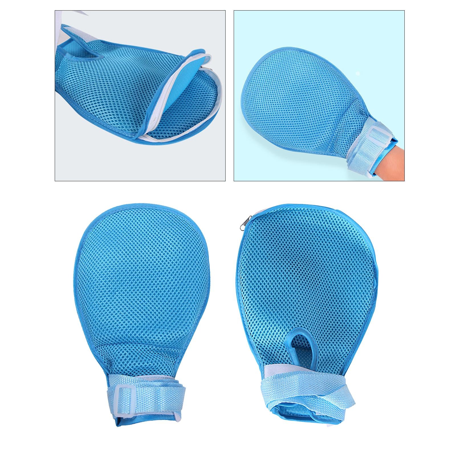Hand Restraint Safety Mitts Glove Padded Gloves for Helpful for Caregivers No Front Zipper