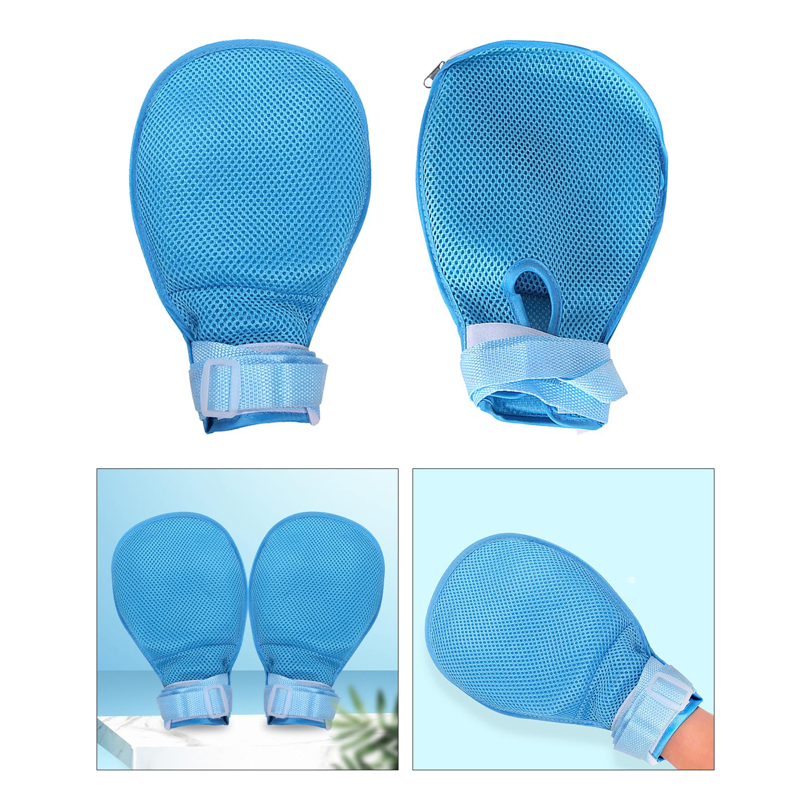 Hand Restraint Safety Mitts Glove Padded Gloves for Helpful for Caregivers No Front Zipper