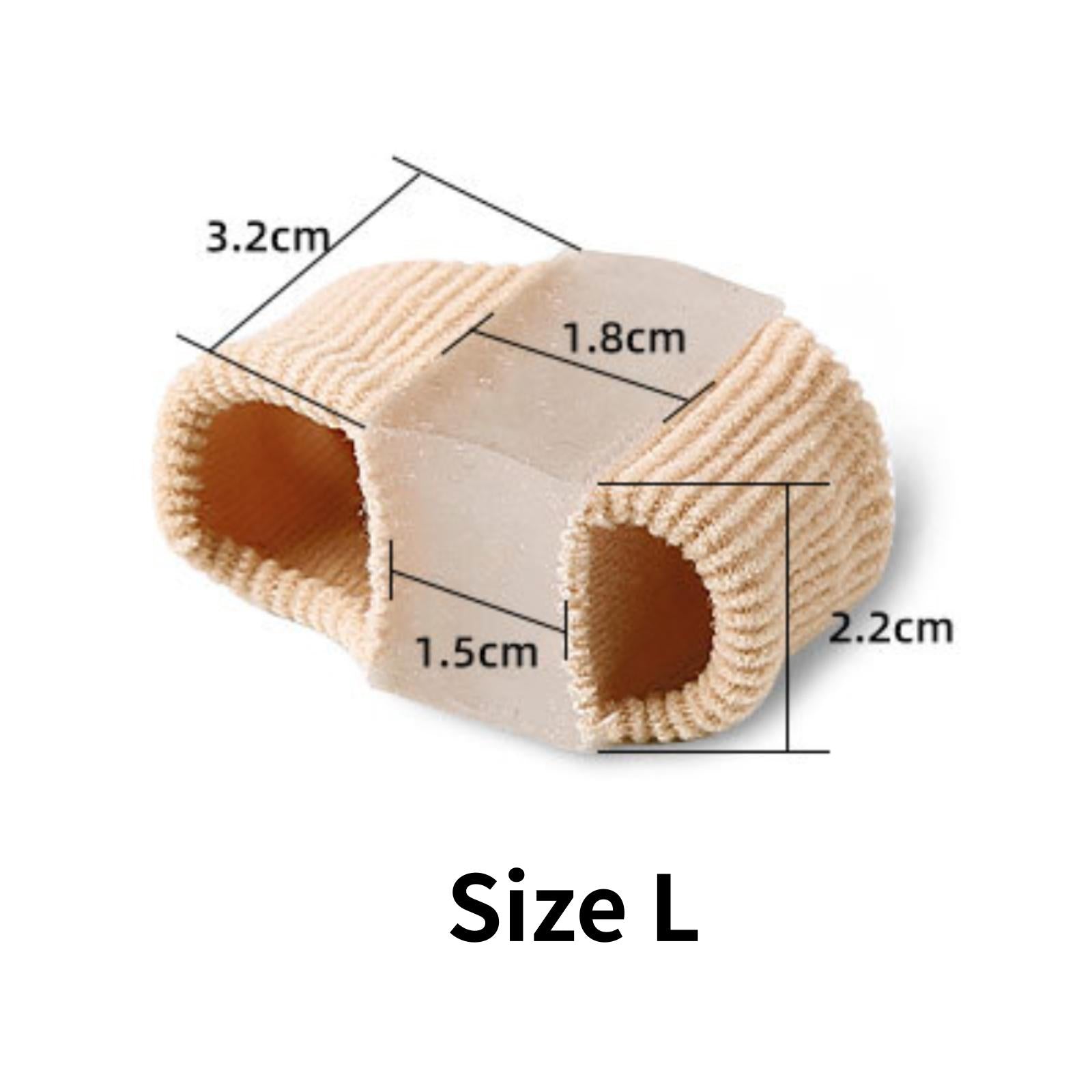 Set of 2 Toe Separator Gel Bunion Corrector Relief L 3.2x1.8x2.2 cm