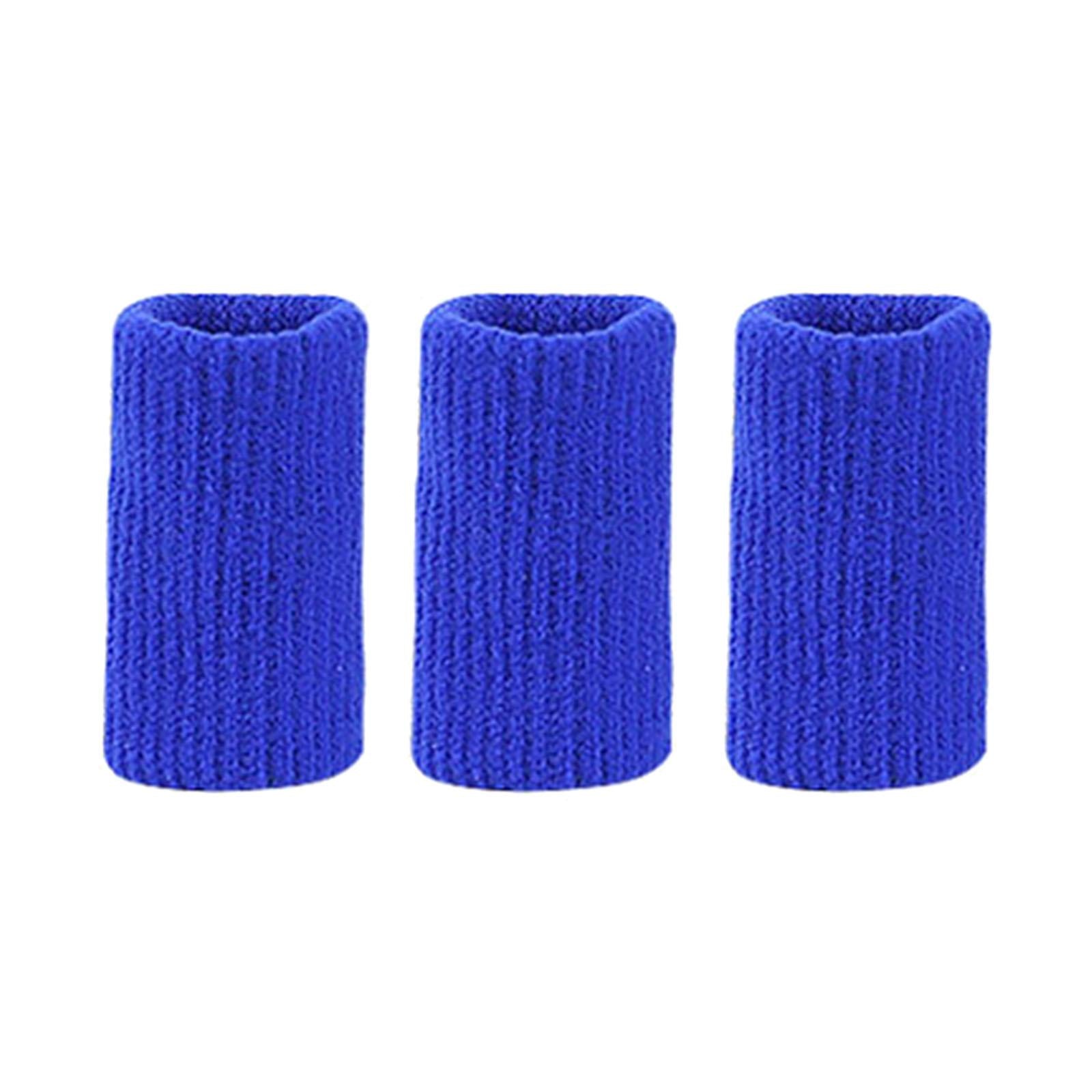 10Pcs Finger Protector Elastic Comfortable for Baseball Badminton Cycling Blue