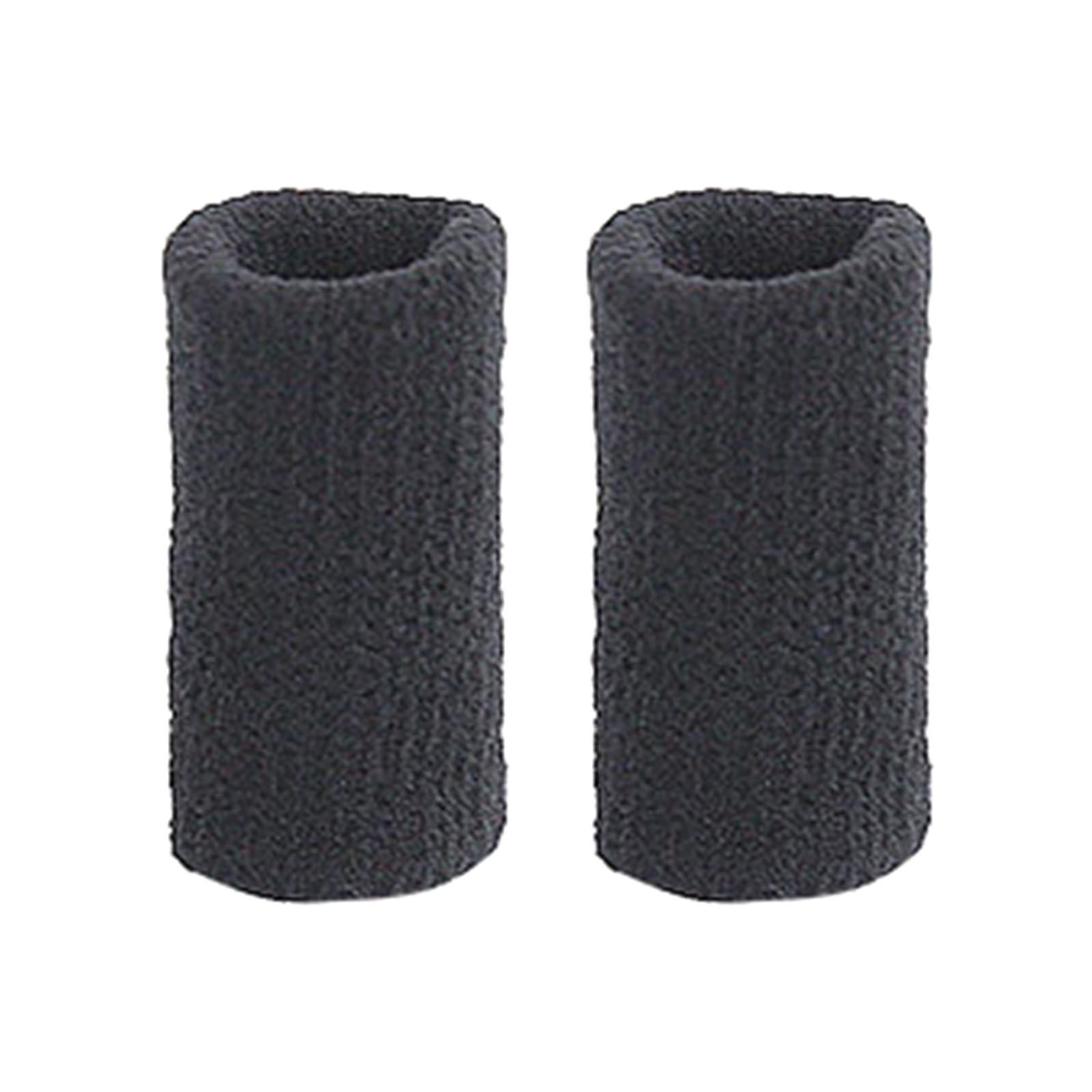 10Pcs Finger Protector Elastic Comfortable for Baseball Badminton Cycling Black