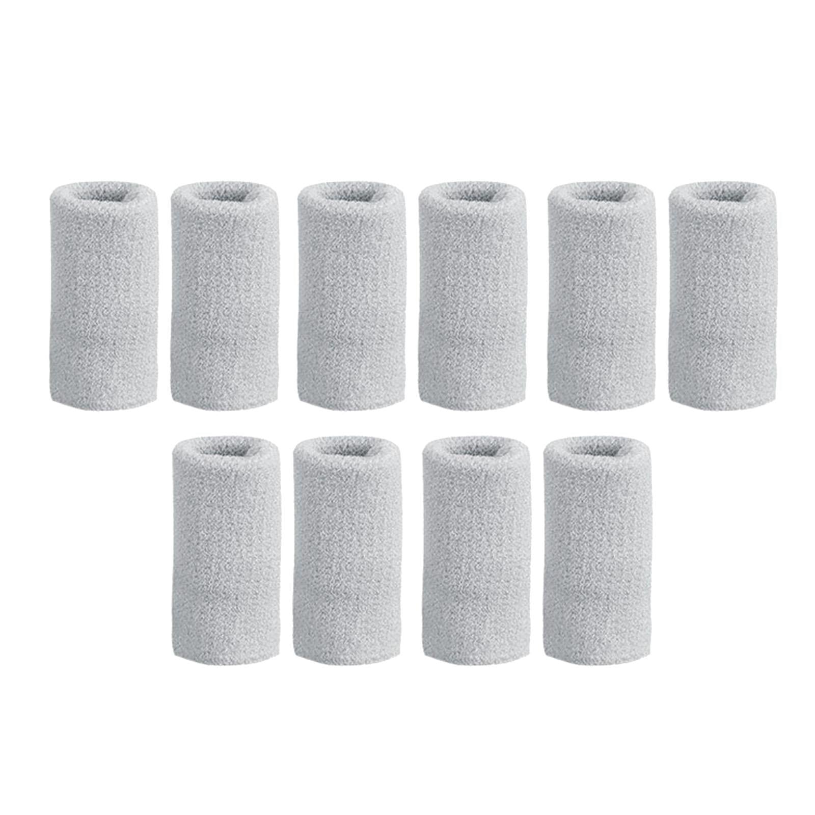 10Pcs Finger Protector Elastic Comfortable for Baseball Badminton Cycling Gray