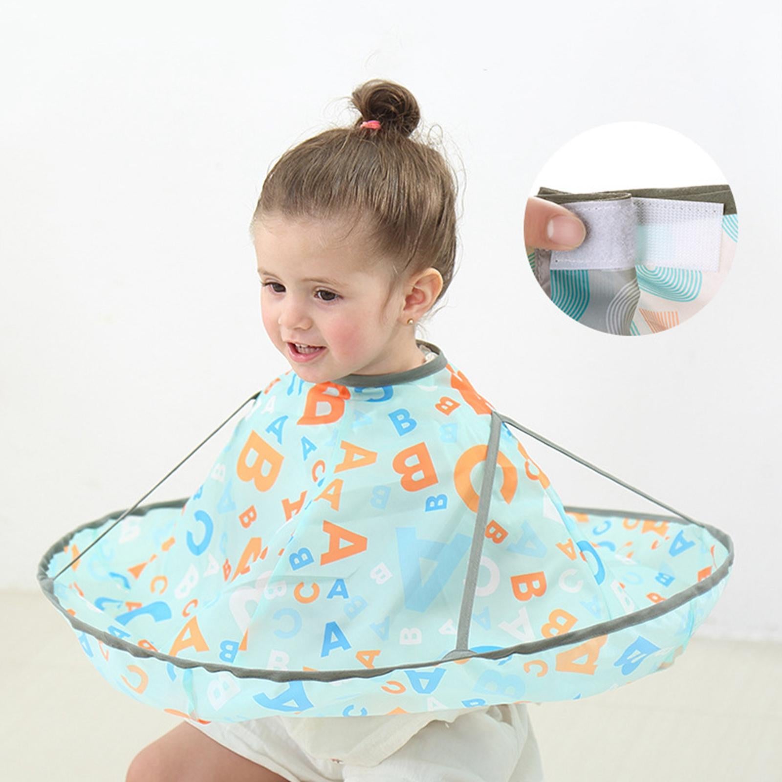 Kids Hair Cutting Cape Professional Waterproof Cloak for Barber Salon Pink