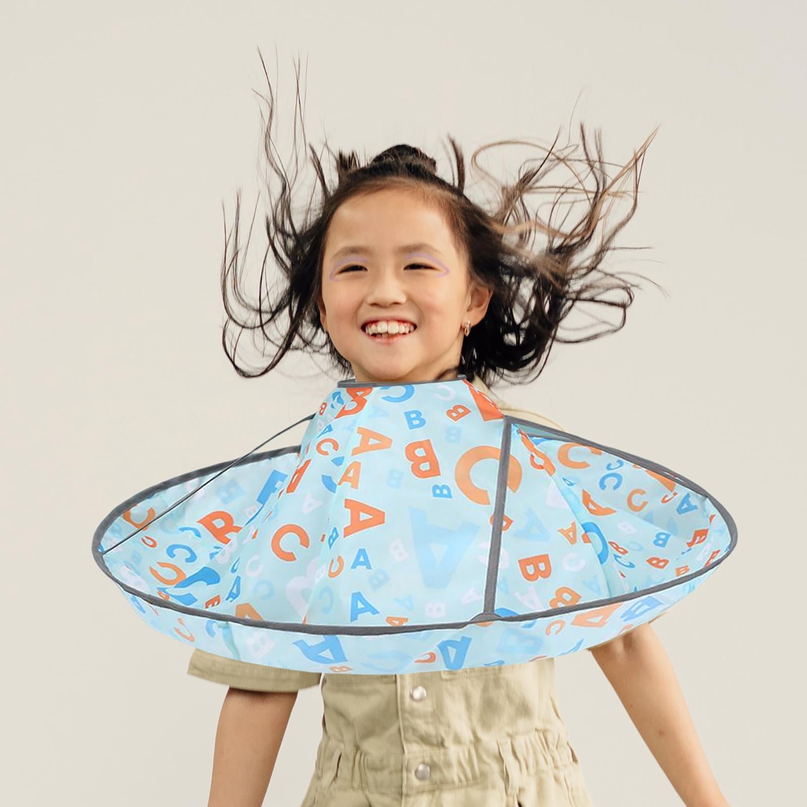 Kids Hair Cutting Cape Professional Waterproof Cloak for Barber Salon Green
