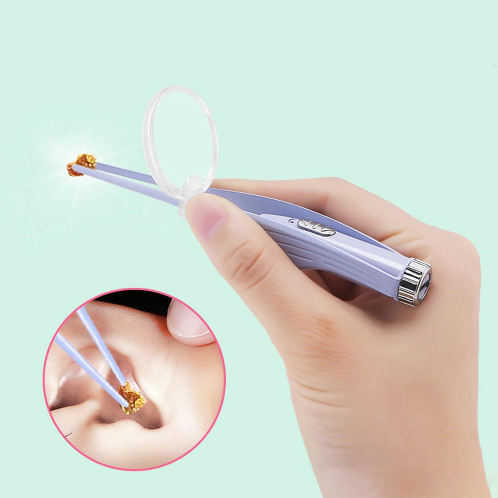 Baby Ear Wax Removal with LED Light Electric Luminous for Home Travel Use Purple