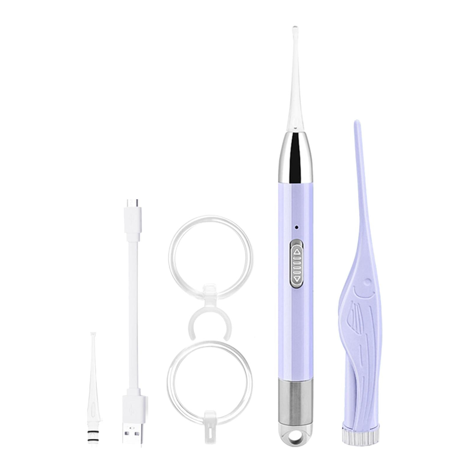 Baby Ear Wax Removal with LED Light Electric Luminous for Home Travel Use Purple