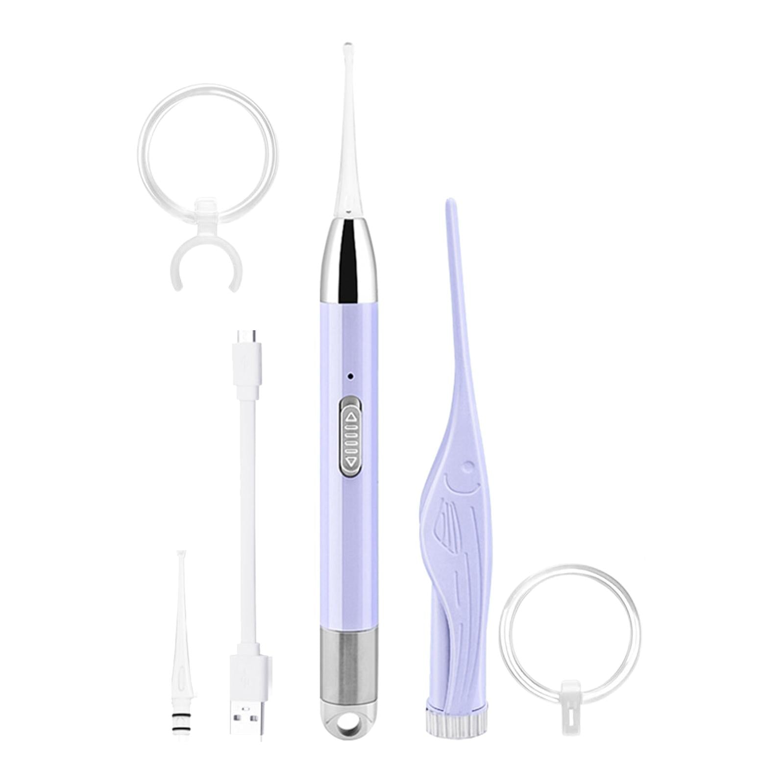 Baby Ear Wax Removal with LED Light Electric Luminous for Home Travel Use Purple