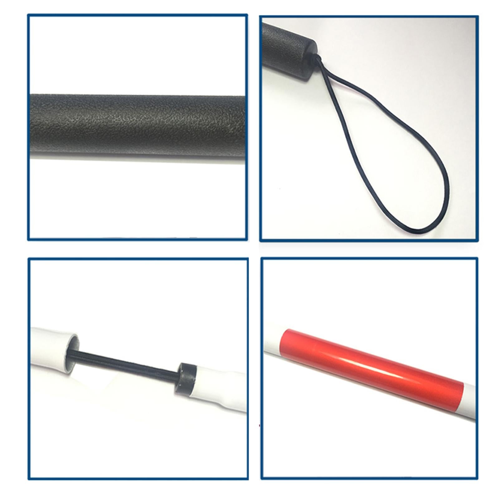 Folding Mobility Cane Portable 49 inch (124cm) Anti Shock for Blind People