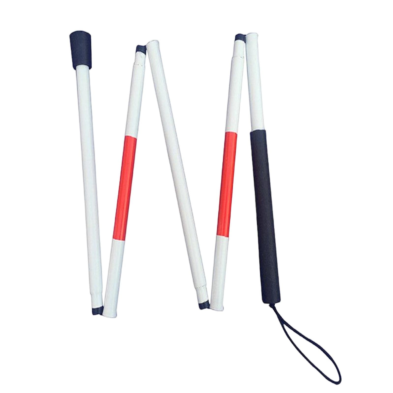 Folding Mobility Cane Portable 49 inch (124cm) Anti Shock for Blind People