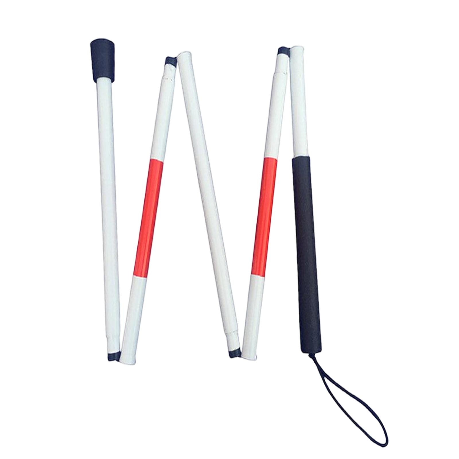 Folding Mobility Cane Portable 49 inch (124cm) Anti Shock for Blind People