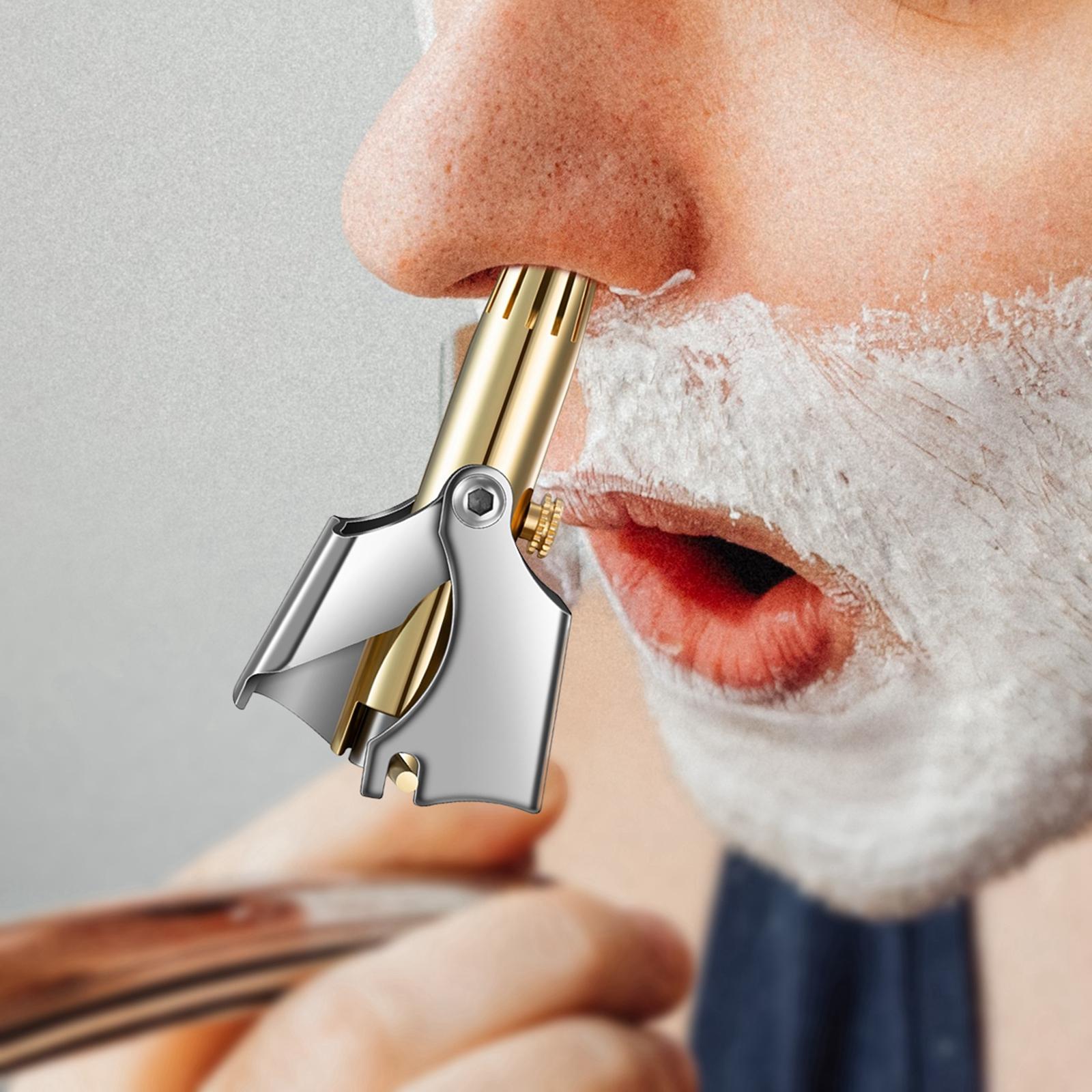 Manual Nose Trimmer No Batteries Razor Nasal Shaver Ear Hair Cutter