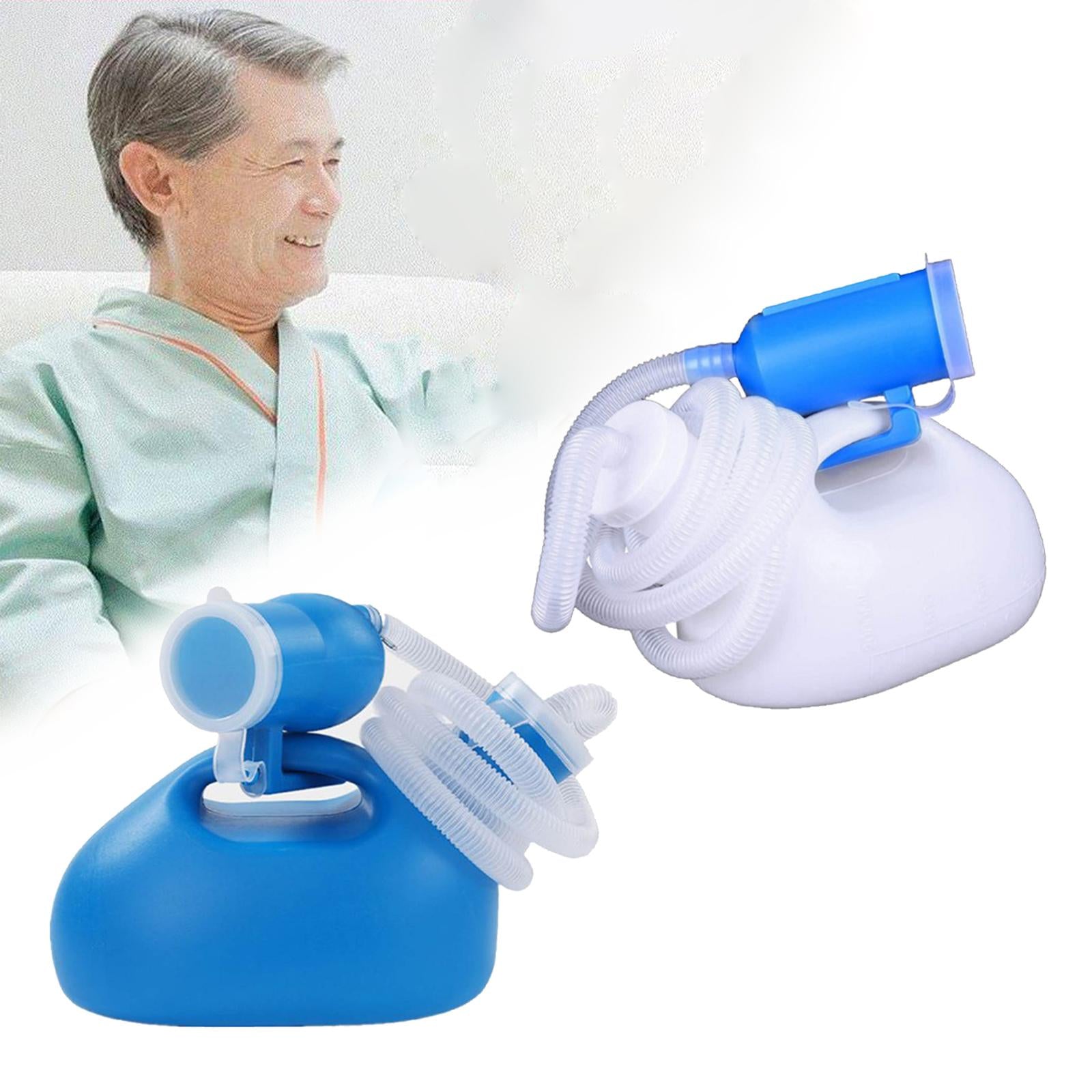 Leakproof Urinals for Men 2000ml with Lid Home Elder Container Jar Blue
