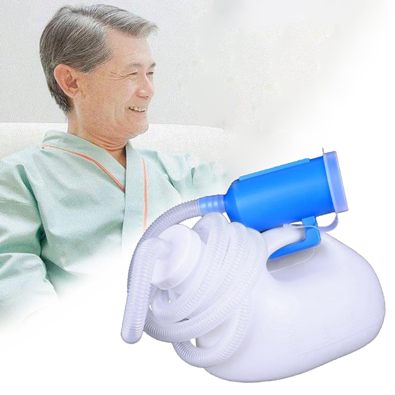 Leakproof Urinals for Men 2000ml with Lid Home Elder Container Jar White