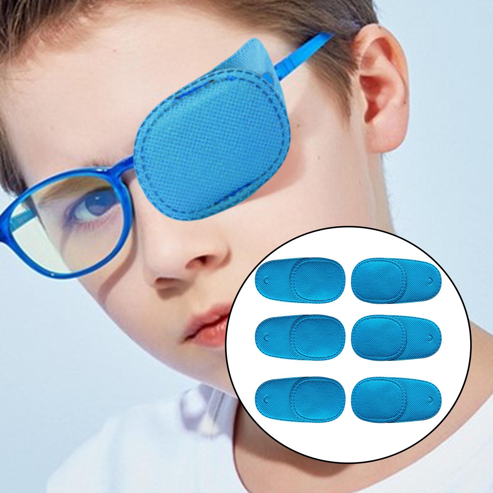 6x Amblyopia Eye Patches Visual Corrected for Strabismus Lazy Eye Girls Boys Blue