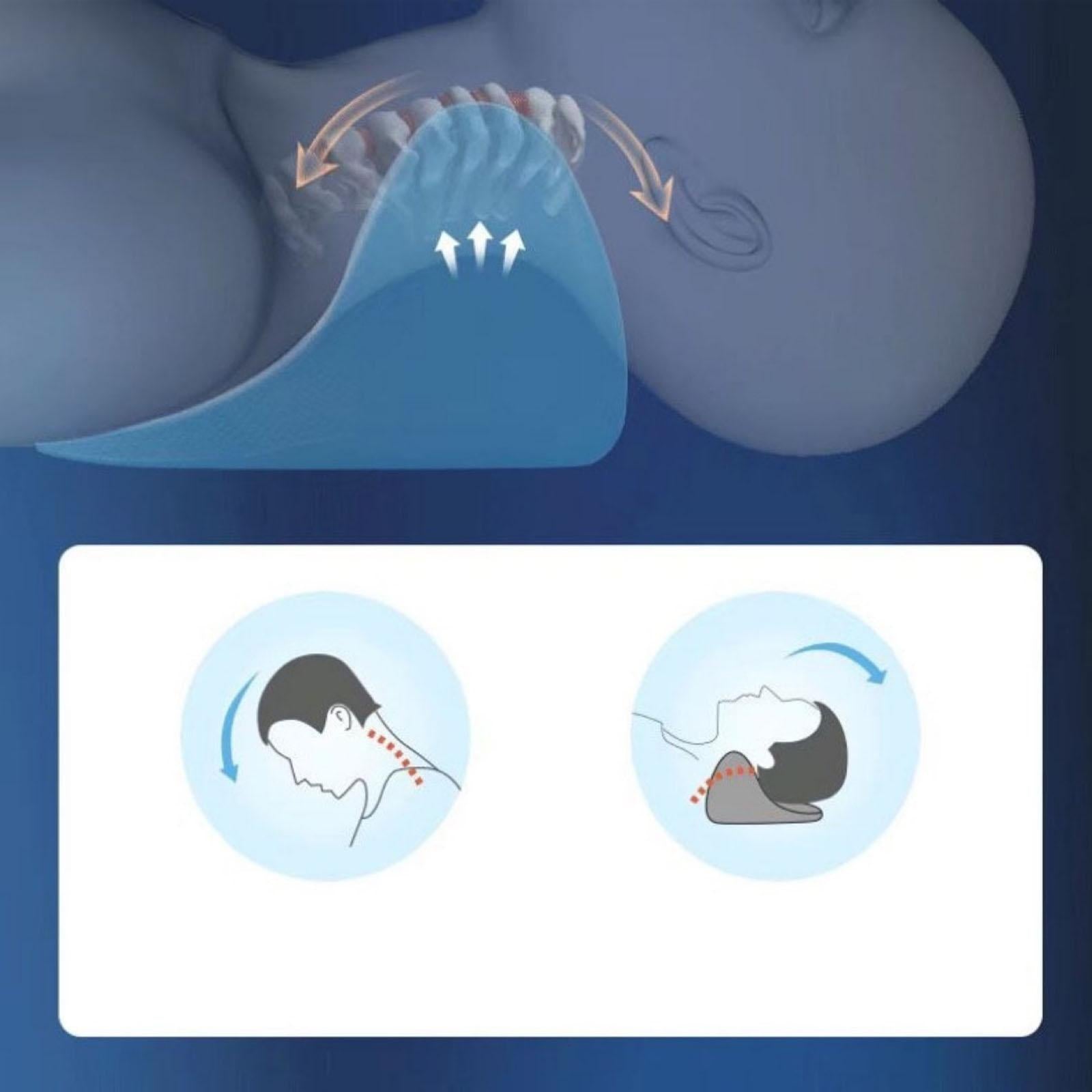 PU Neck Massage Pillow Ergonomic Waterproof for Muscle Relaxing Teen Adults