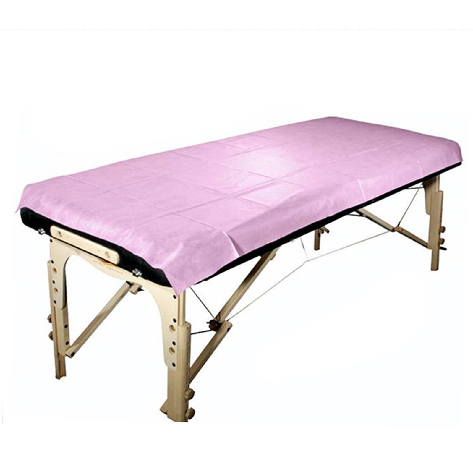 Disposable Massage Table Sheets 80x180cm Bedsheet for Massage Tattoo Waxing 30gms Pink