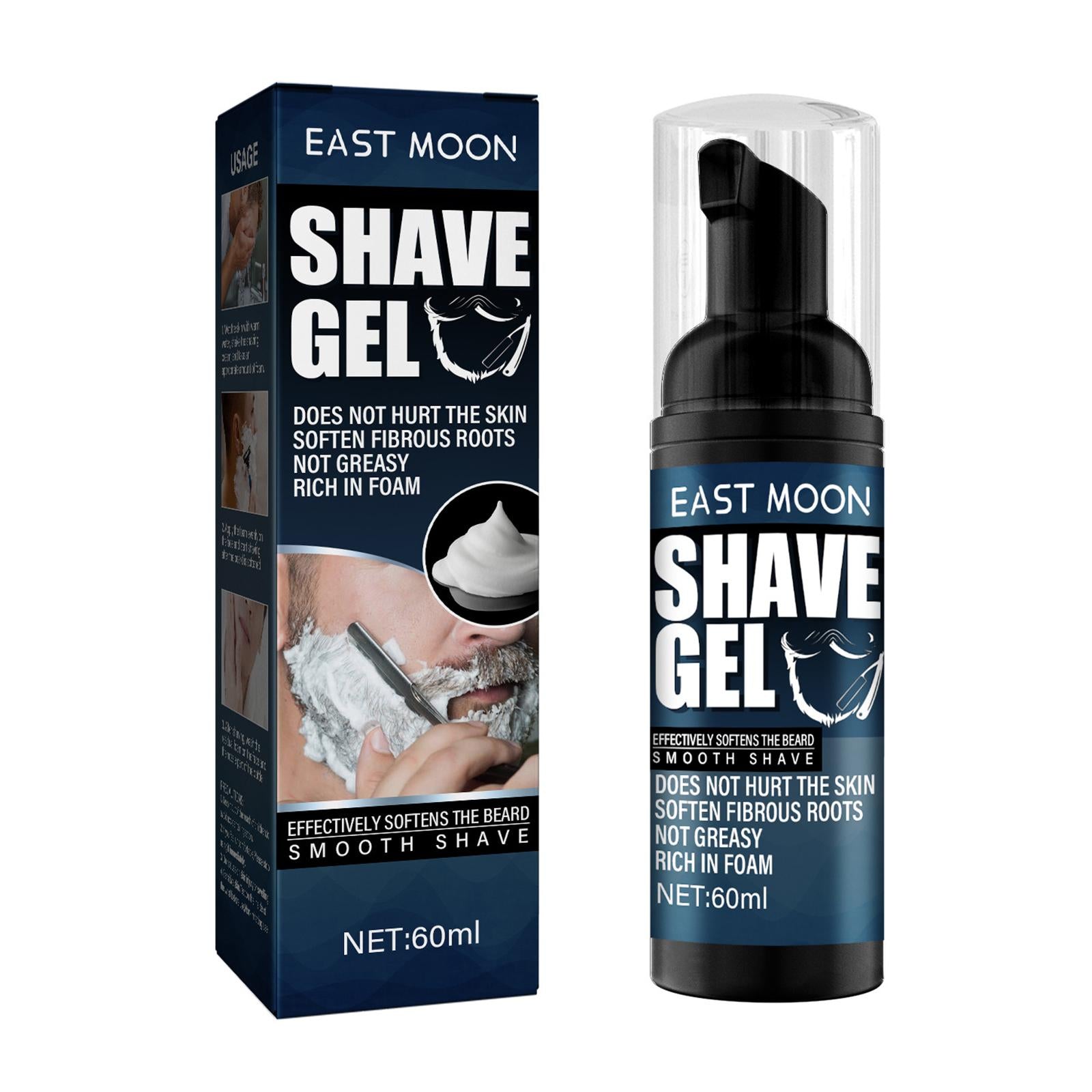 Shaving Cream Shave Gel Smooth Soften Beard Thick Comfortable for Men Barber