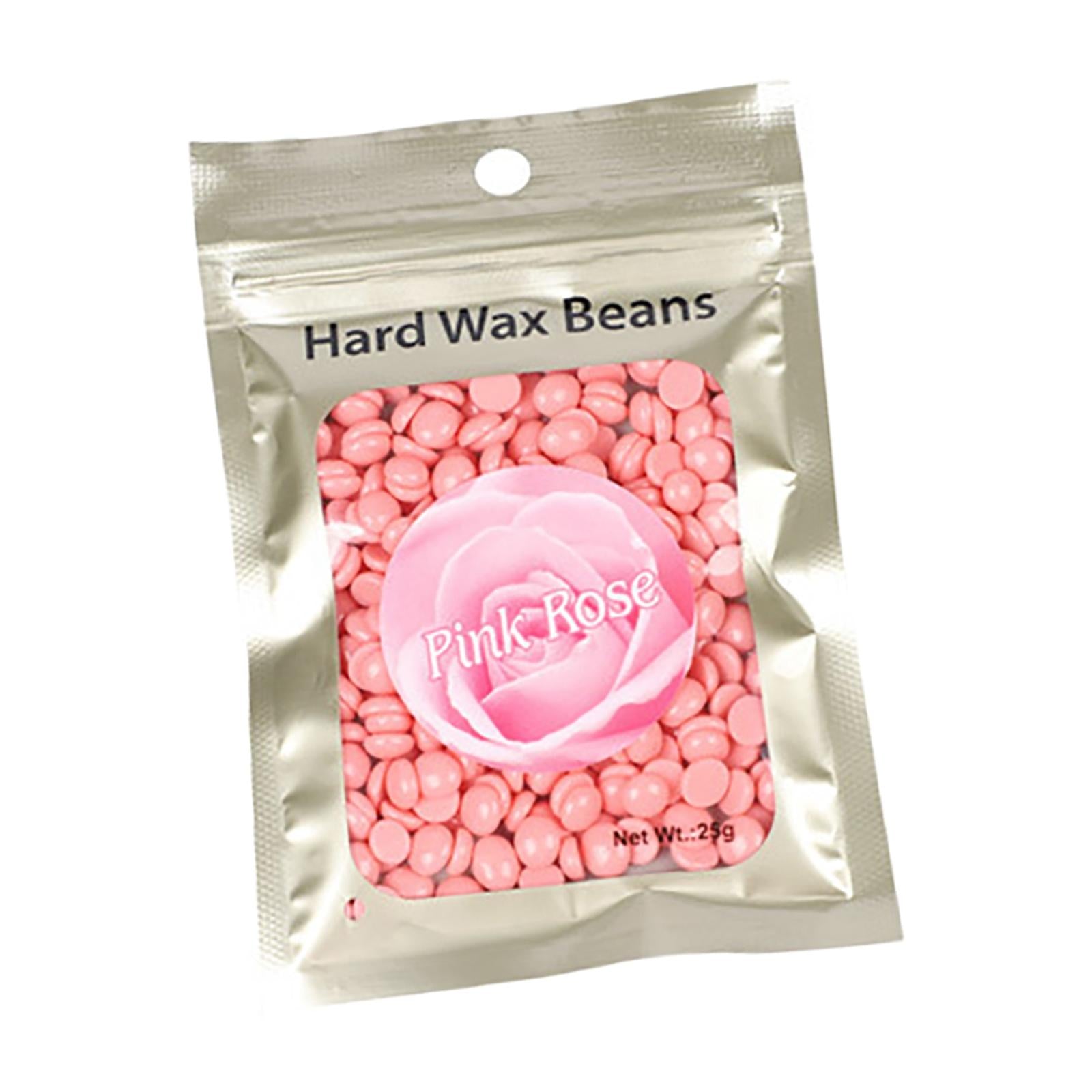Hard Wax Beads Bean 25g Hair Removal Painless for Bikini Line Men Pink