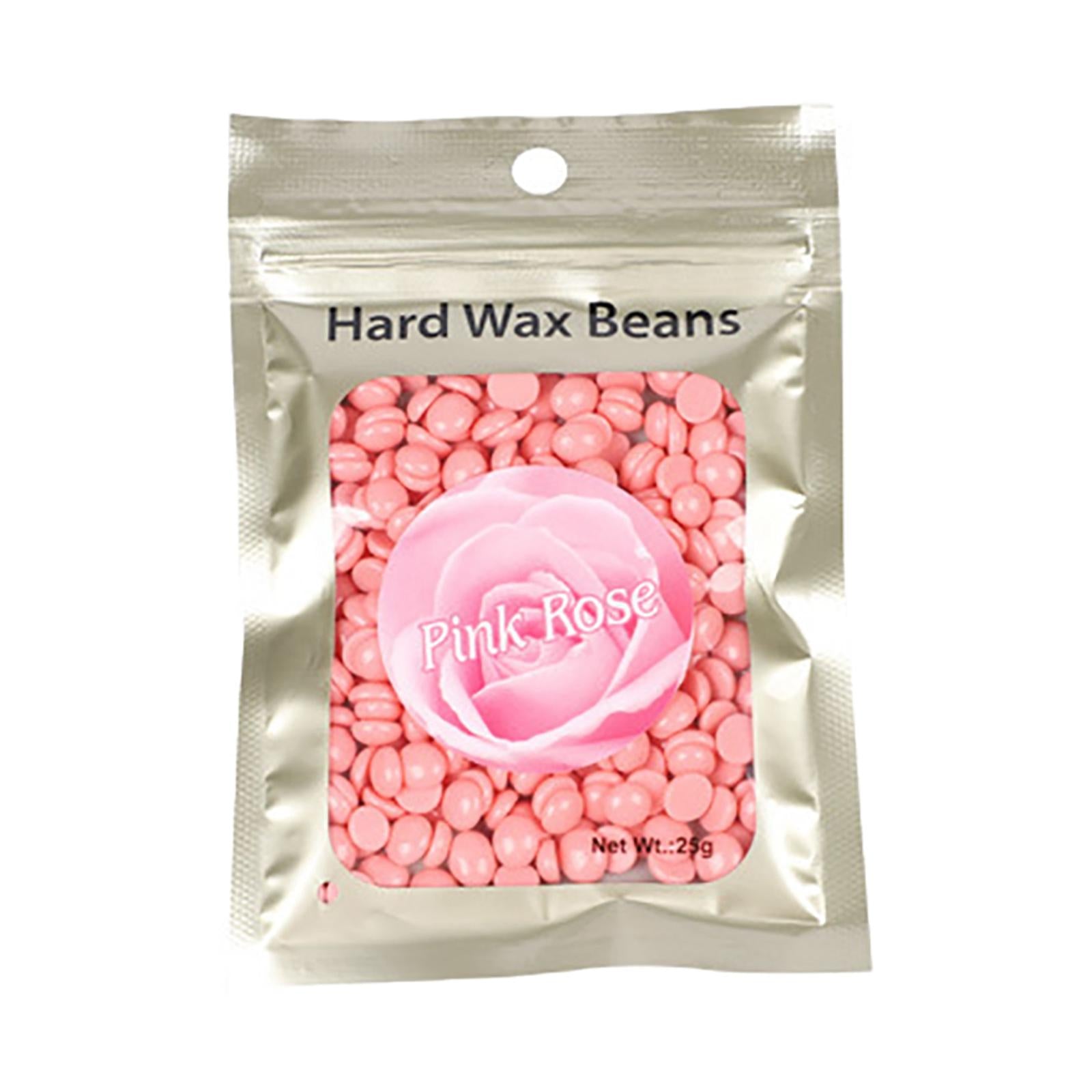 Hard Wax Beads Bean 25g Hair Removal Painless for Bikini Line Men Pink