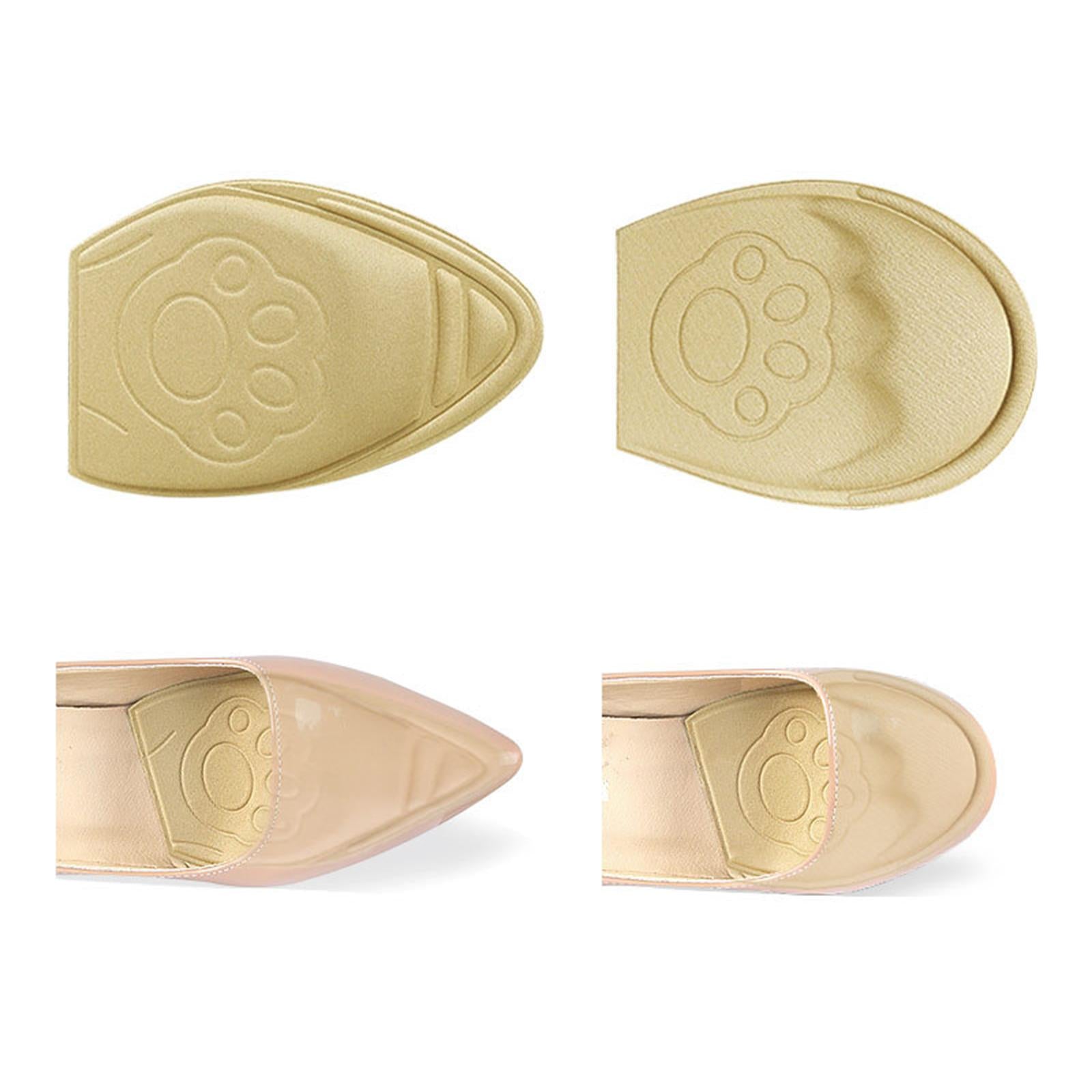 Forefoot Cushion Pad Plantar Fasciitis for All Shoes Leather Shoes Sneakers Pointed Beige