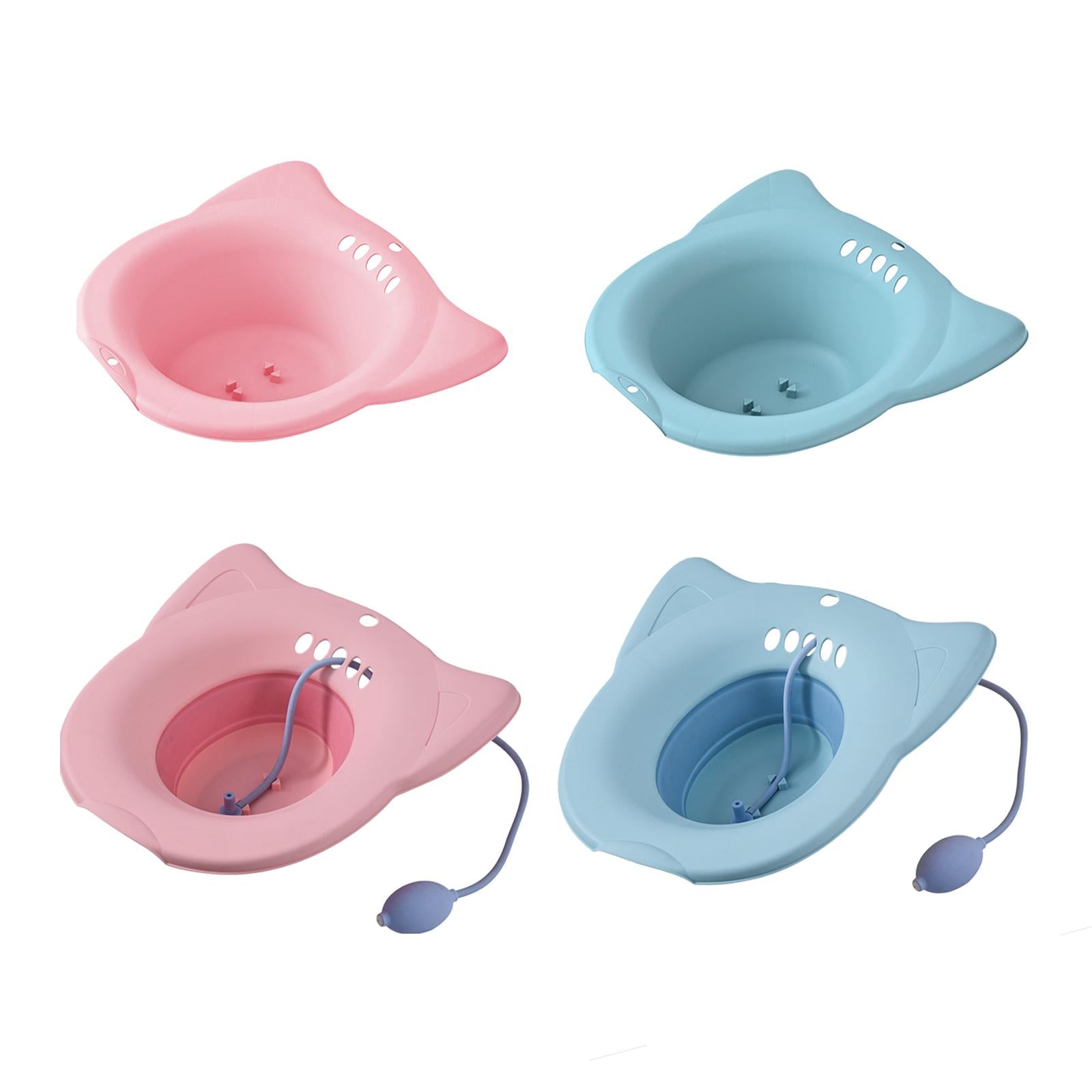 Sitz Bath Toilet Seat Universal Toilets for Patients Home Use Elderly Pink1