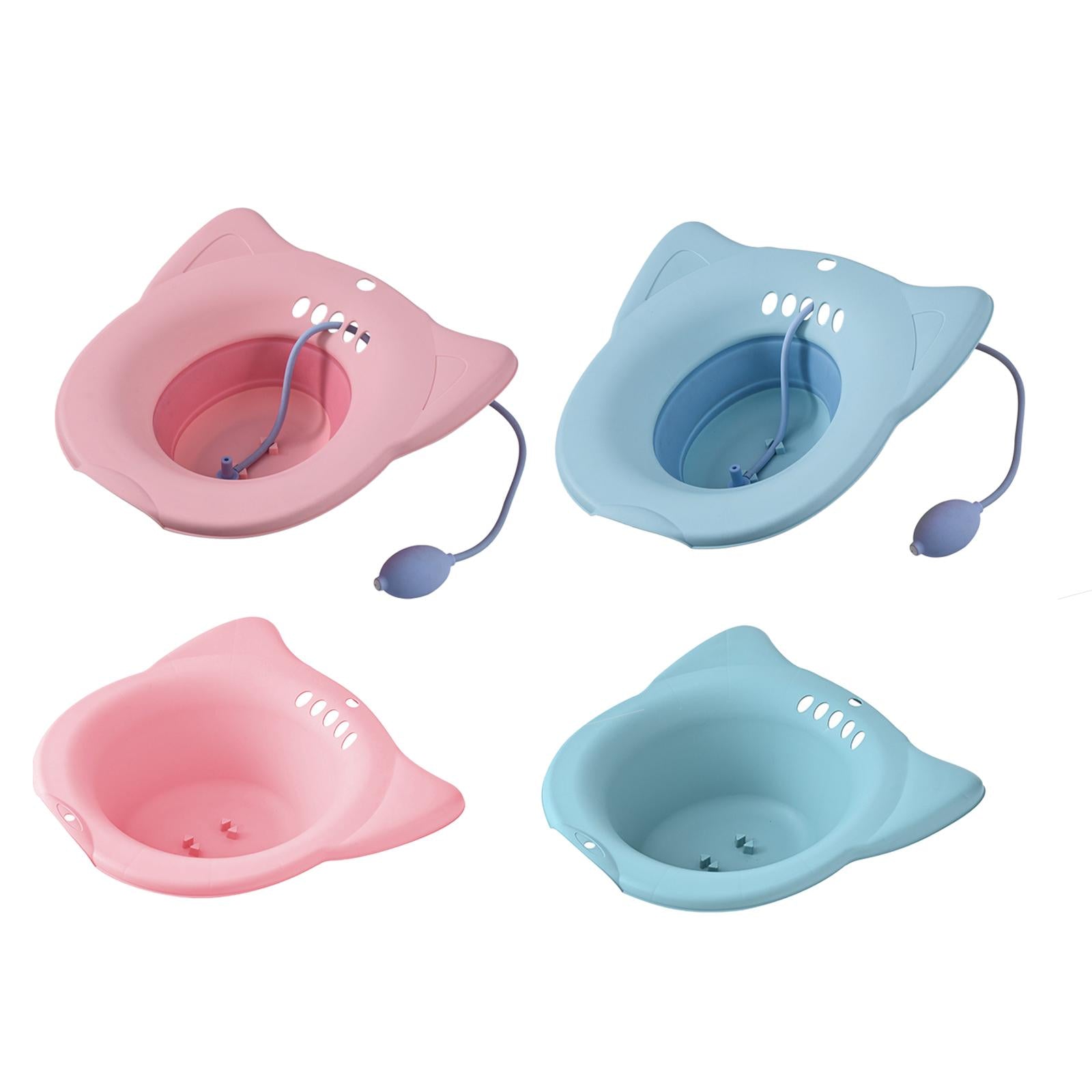 Sitz Bath Toilet Seat Universal Toilets for Patients Home Use Elderly Pink1