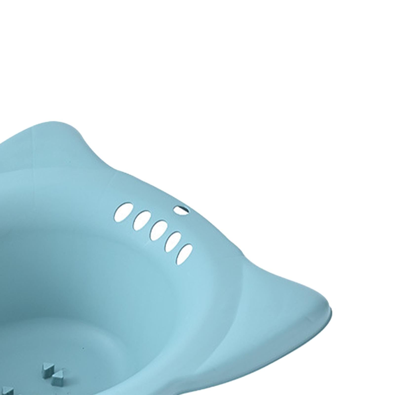 Sitz Bath Toilet Seat Universal Toilets for Patients Home Use Elderly Blue1