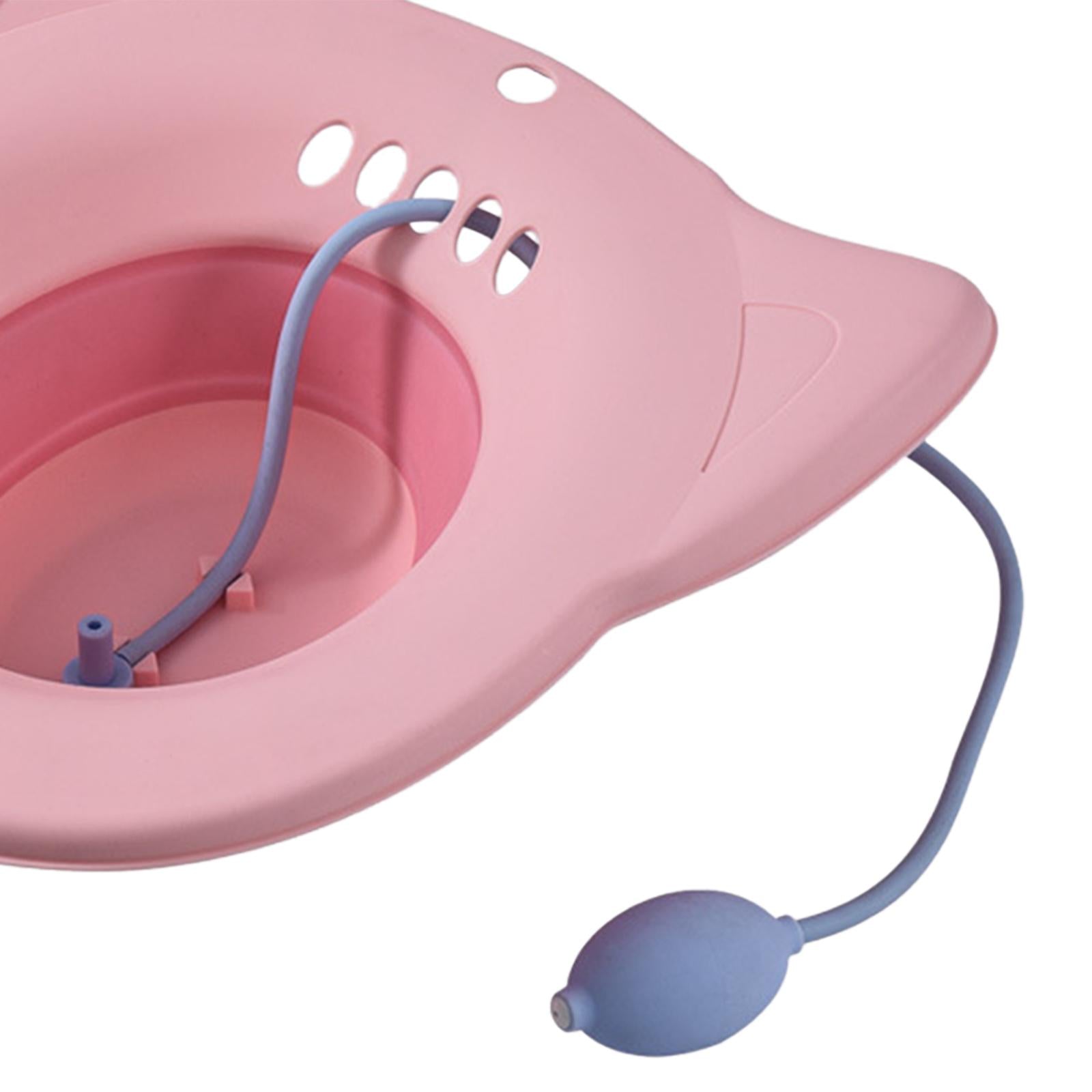 Sitz Bath Toilet Seat Universal Toilets for Patients Home Use Elderly Pink2