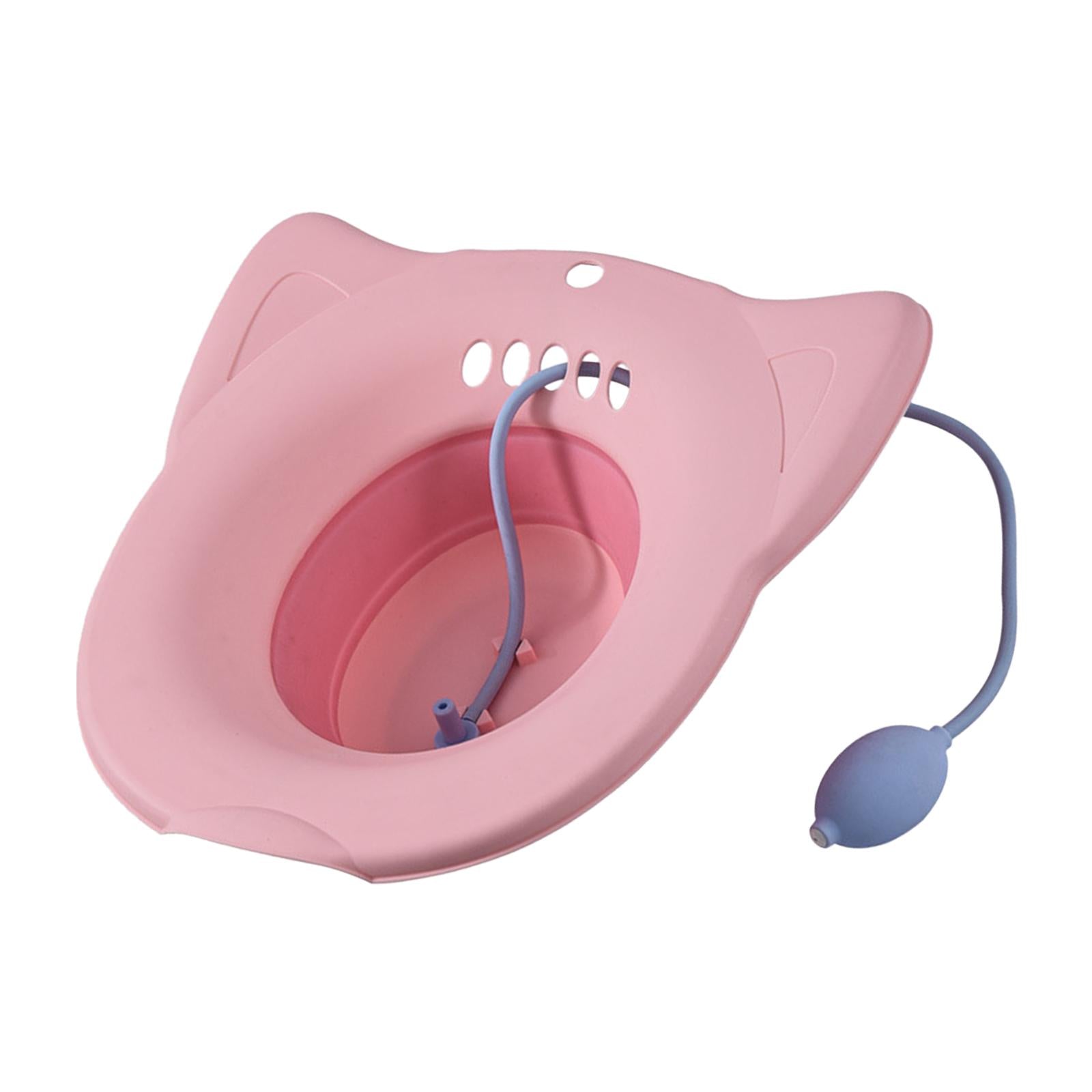 Sitz Bath Toilet Seat Universal Toilets for Patients Home Use Elderly Pink2