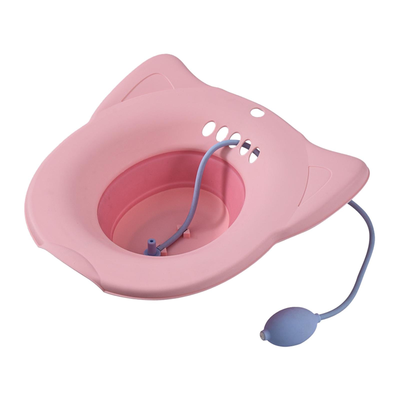 Sitz Bath Toilet Seat Universal Toilets for Patients Home Use Elderly Pink2