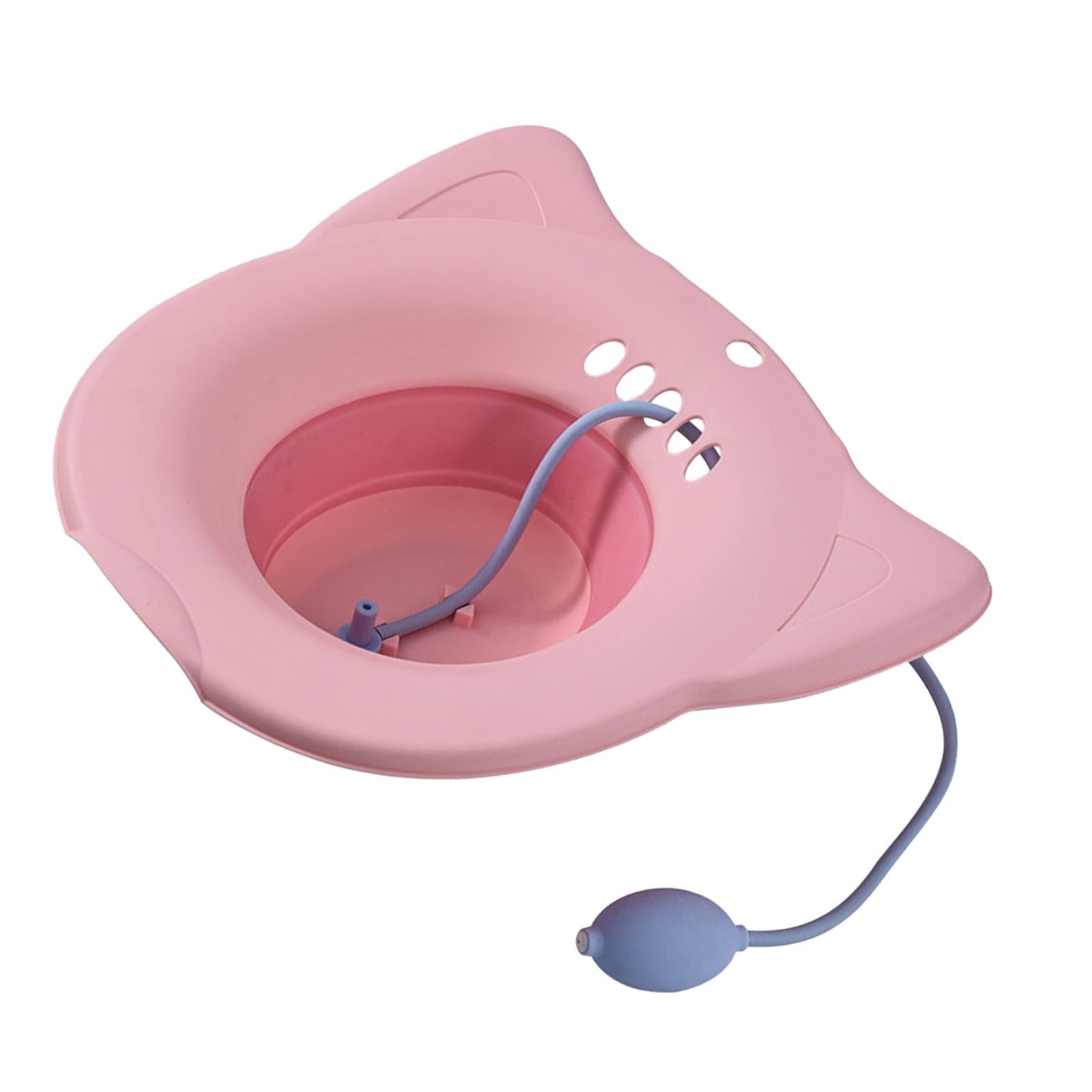 Sitz Bath Toilet Seat Universal Toilets for Patients Home Use Elderly Pink2