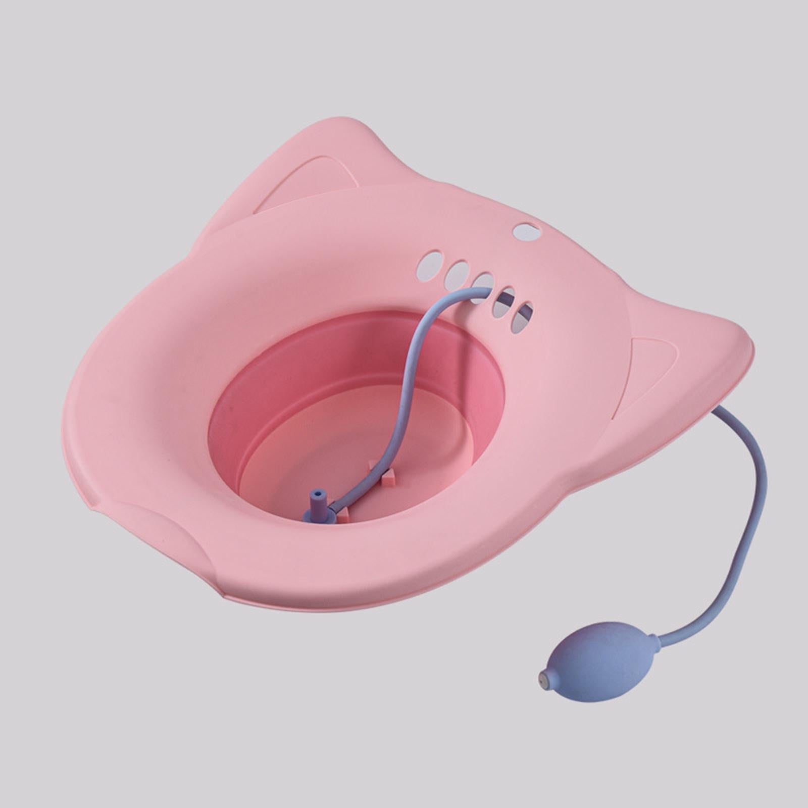 Sitz Bath Toilet Seat Universal Toilets for Patients Home Use Elderly Pink2