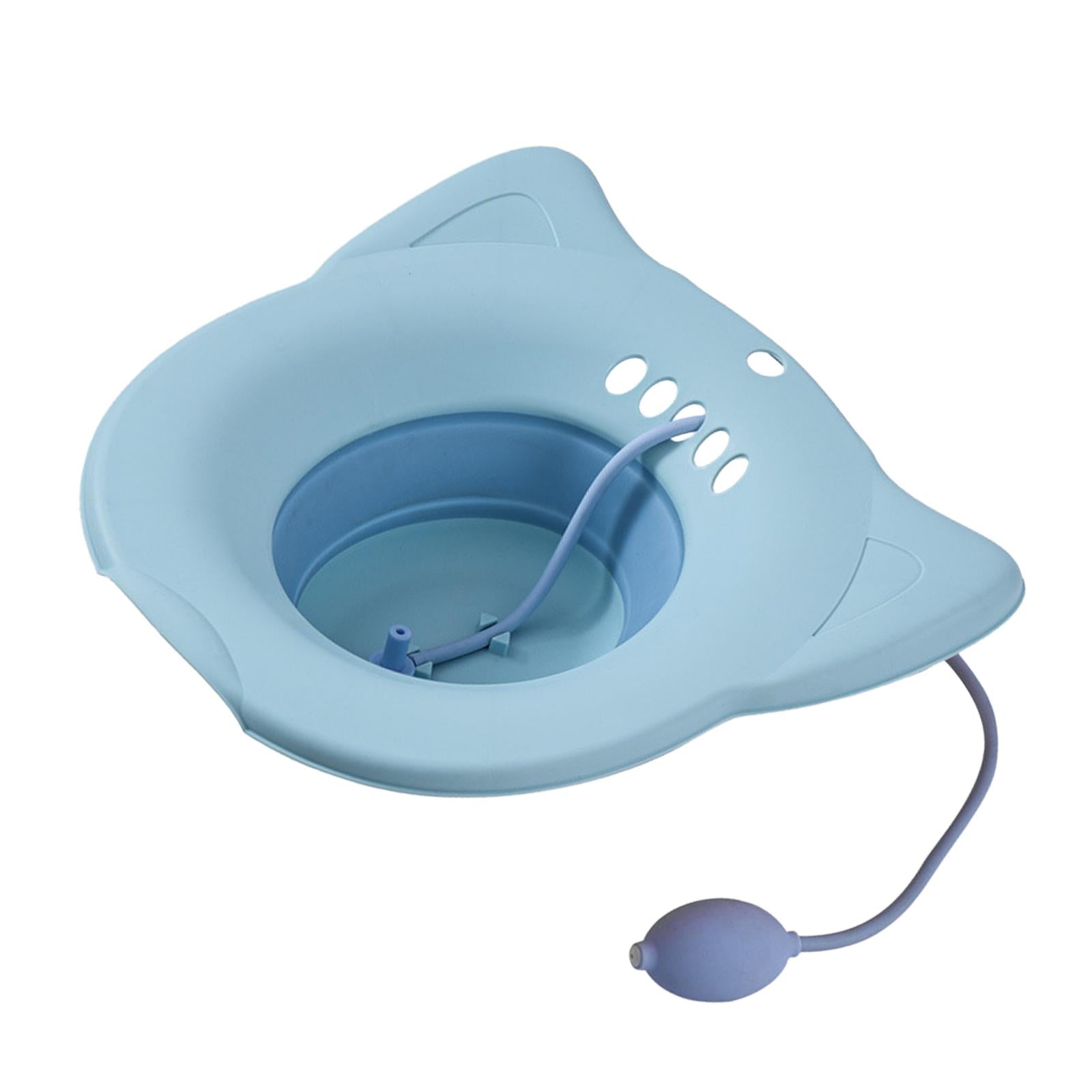 Sitz Bath Toilet Seat Universal Toilets for Patients Home Use Elderly Blue2