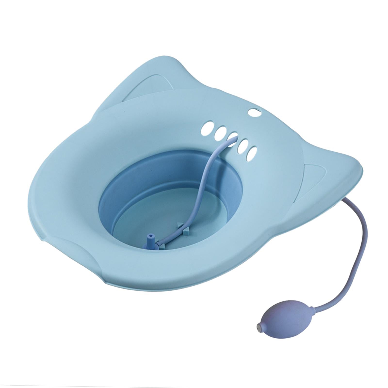 Sitz Bath Toilet Seat Universal Toilets for Patients Home Use Elderly Blue2
