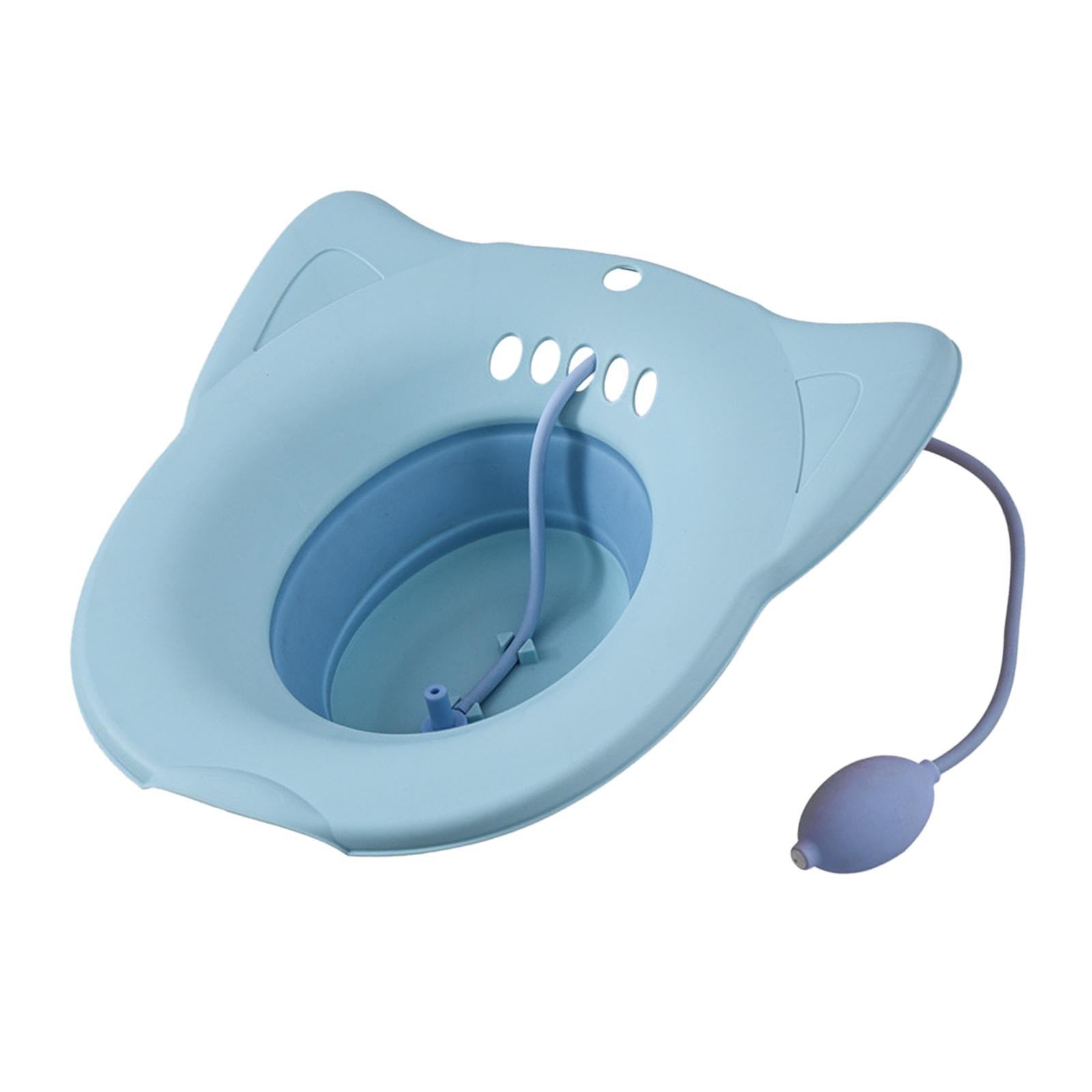 Sitz Bath Toilet Seat Universal Toilets for Patients Home Use Elderly Blue2