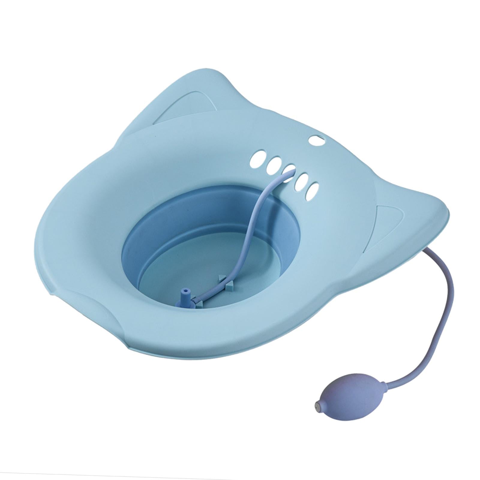 Sitz Bath Toilet Seat Universal Toilets for Patients Home Use Elderly Blue2