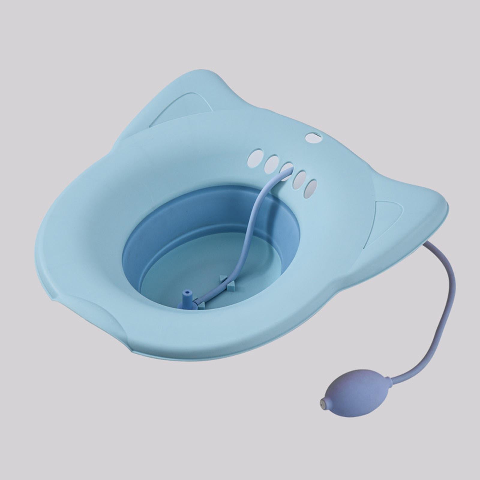 Sitz Bath Toilet Seat Universal Toilets for Patients Home Use Elderly Blue2