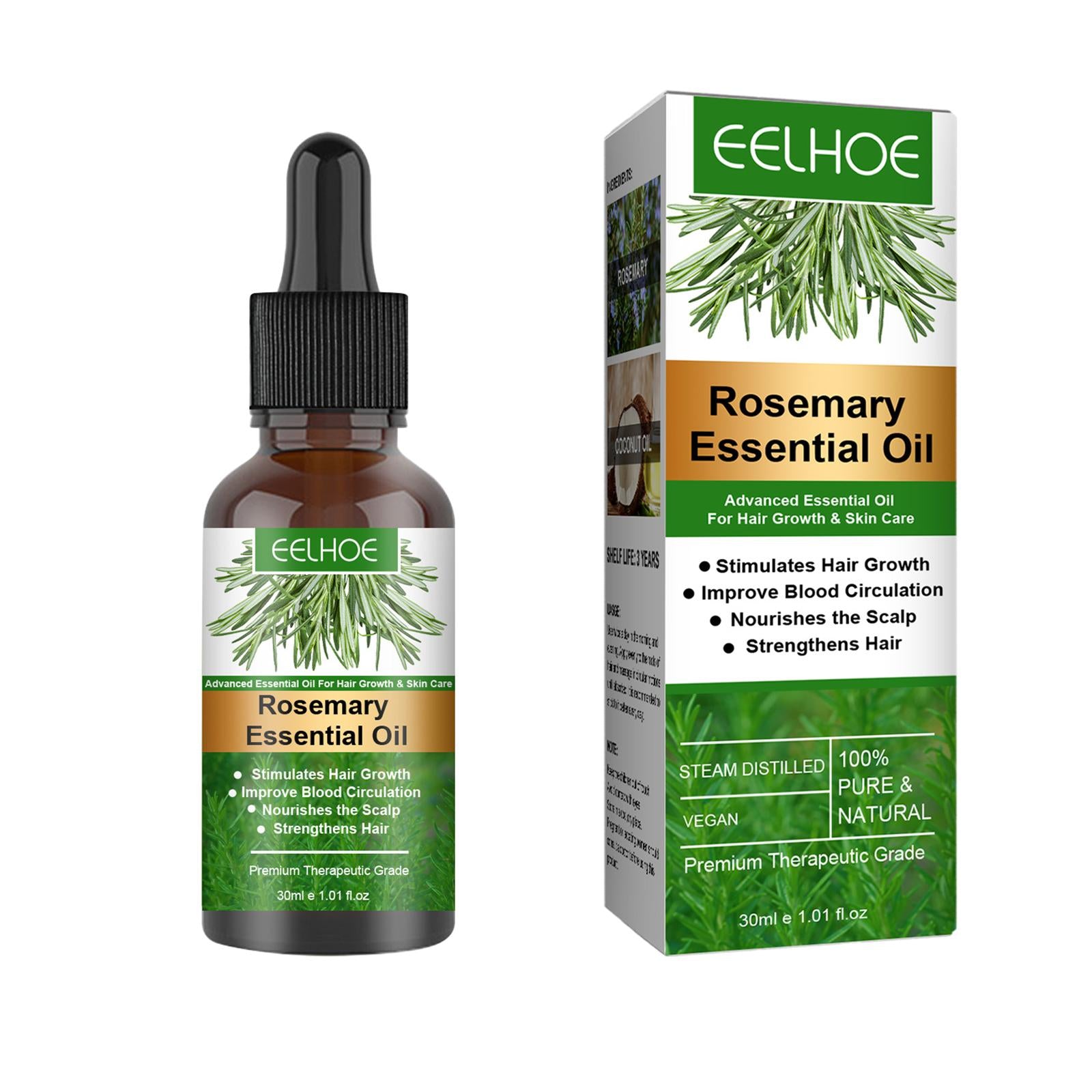 Rosemary Essential Oil 30ml for Stimulate Hair Growth Improves Circulation