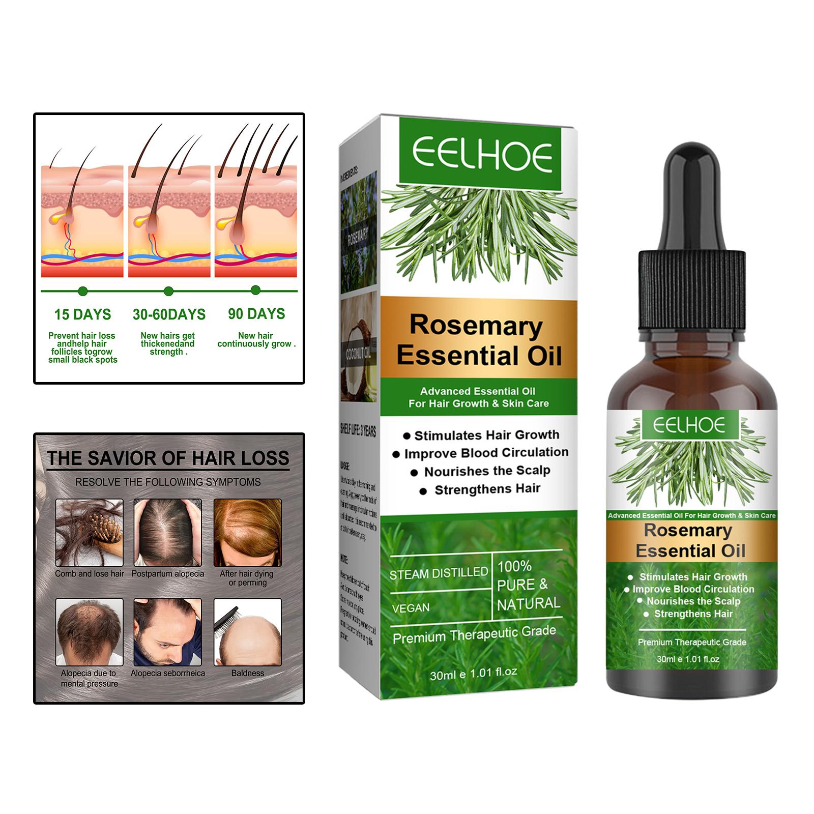 Rosemary Essential Oil 30ml for Stimulate Hair Growth Improves Circulation
