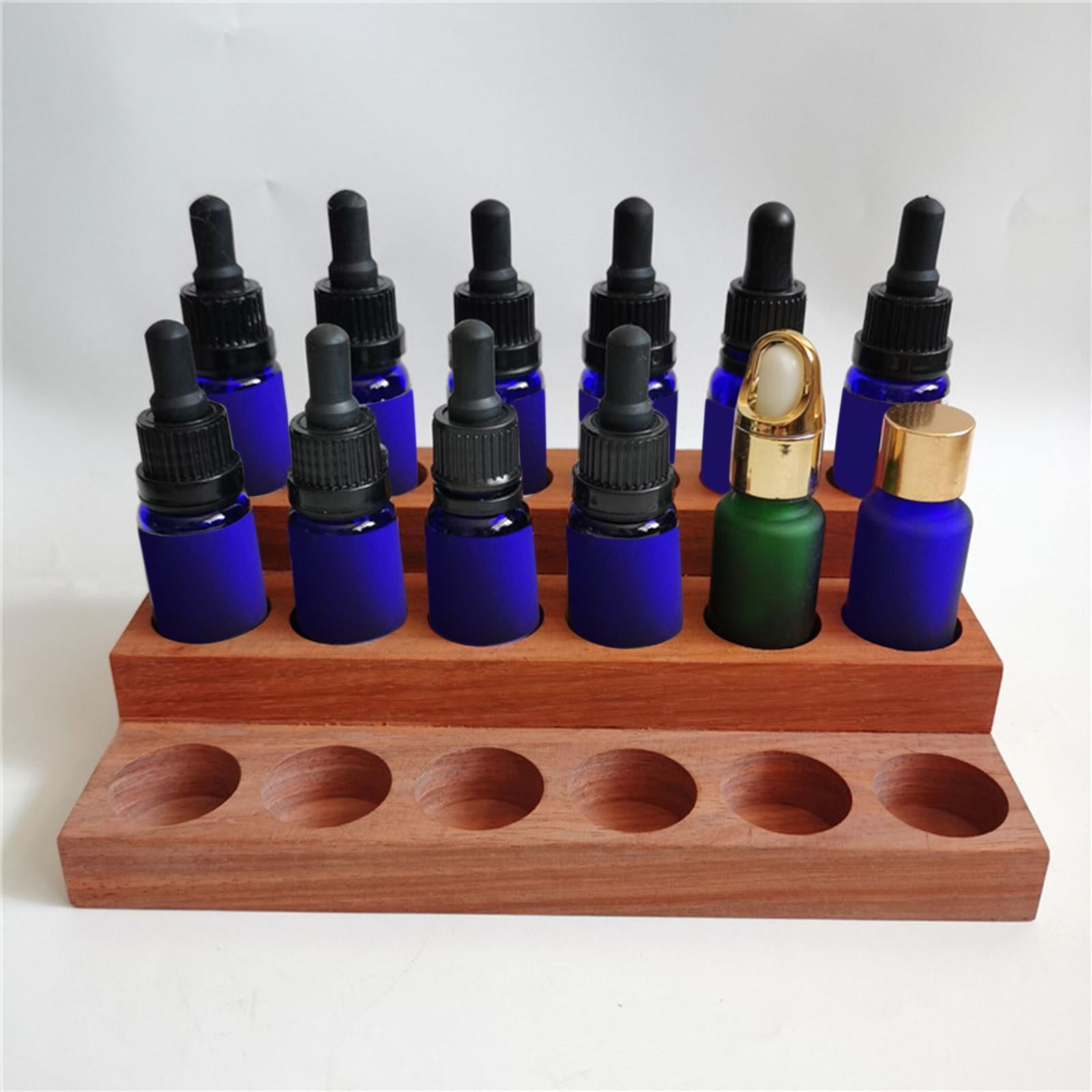 Essential Oils Storage Rack 3 Tiers Wooden for Aromatherapy Bottles Cosmetic