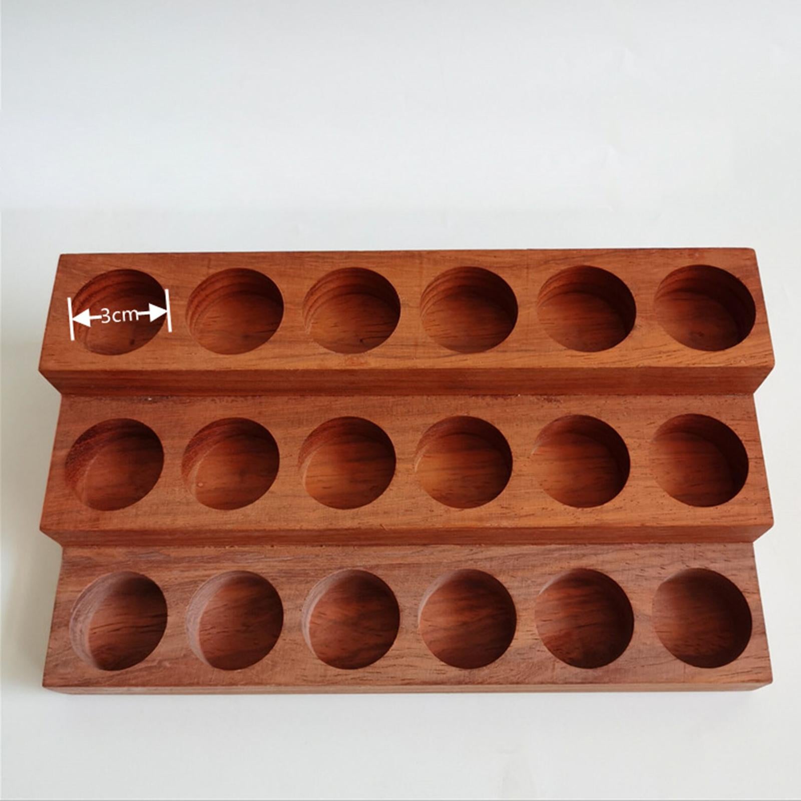 Essential Oils Storage Rack 3 Tiers Wooden for Aromatherapy Bottles Cosmetic