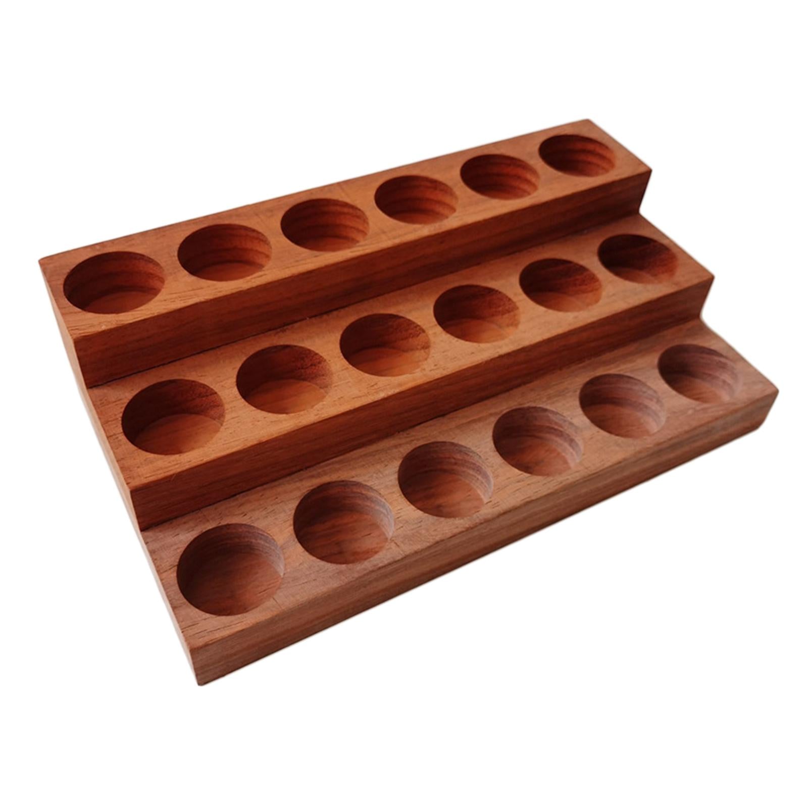 Essential Oils Storage Rack 3 Tiers Wooden for Aromatherapy Bottles Cosmetic