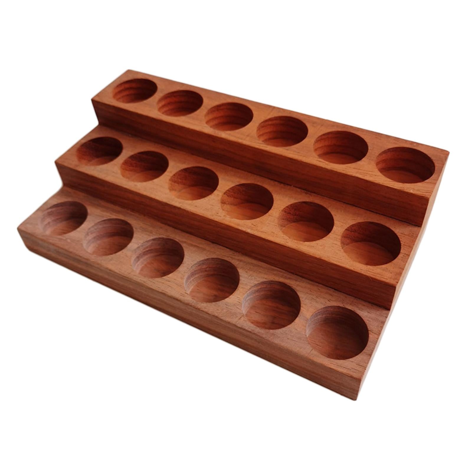 Essential Oils Storage Rack 3 Tiers Wooden for Aromatherapy Bottles Cosmetic