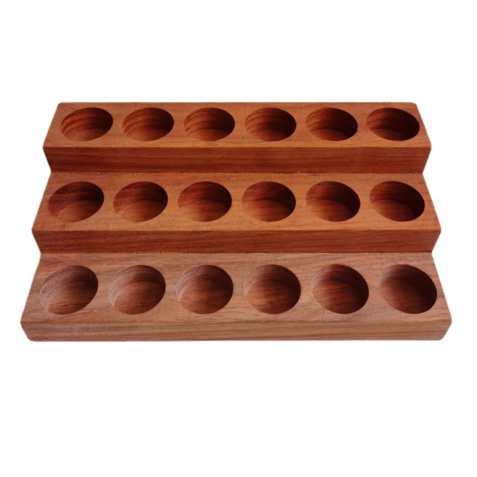 Essential Oils Storage Rack 3 Tiers Wooden for Aromatherapy Bottles Cosmetic
