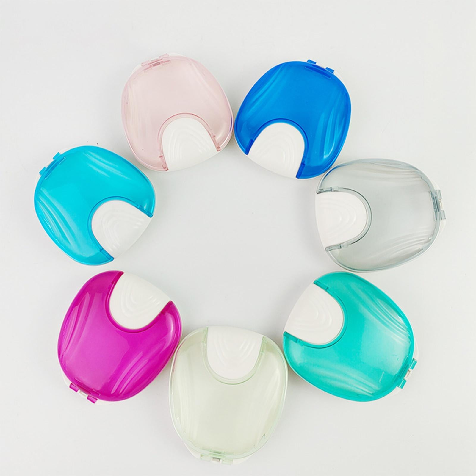 Retainer Case Cleaning Box Holder for Mouth Guard Aligner Pink