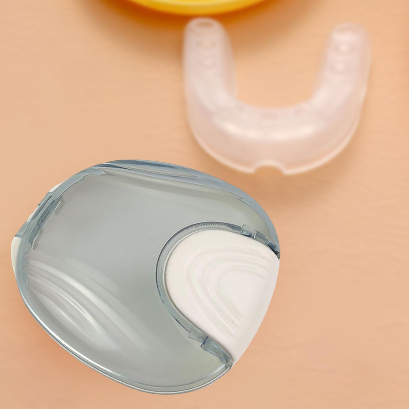 Retainer Case Cleaning Box Holder for Mouth Guard Aligner Grey