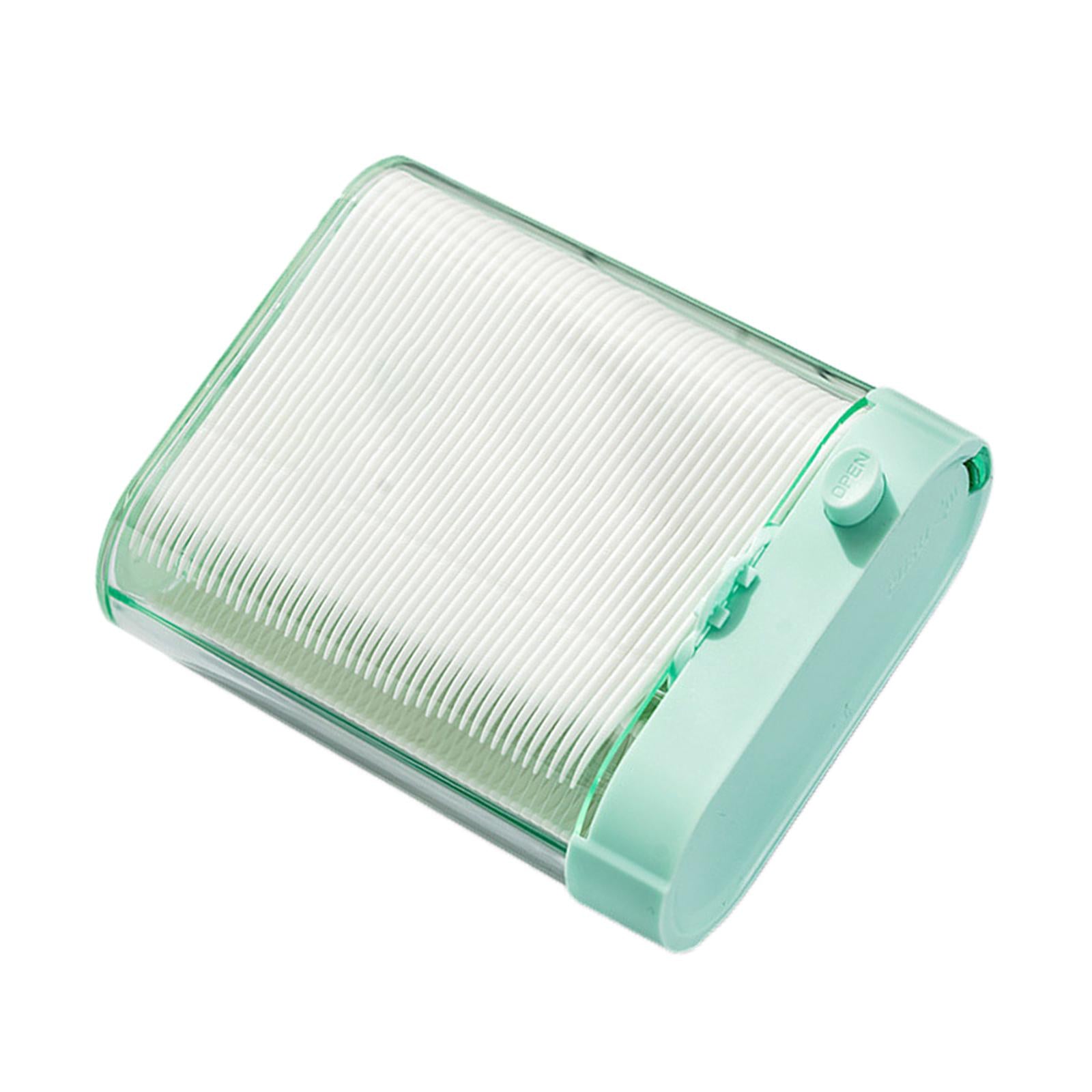 Automatic Floss Storage Box Portable Dispenser for Oral Care Bathroom Green