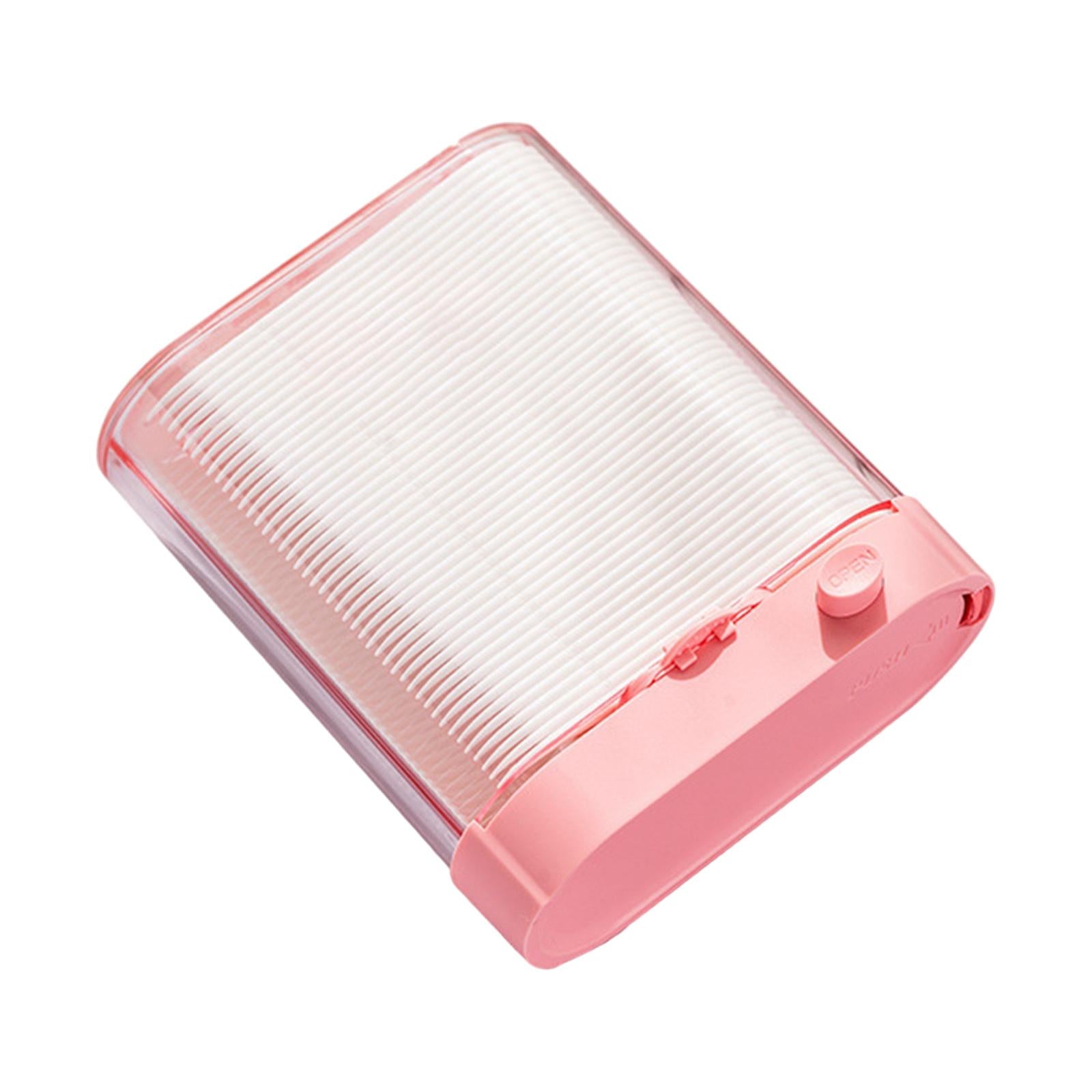 Automatic Floss Storage Box Portable Dispenser for Oral Care Bathroom Pink